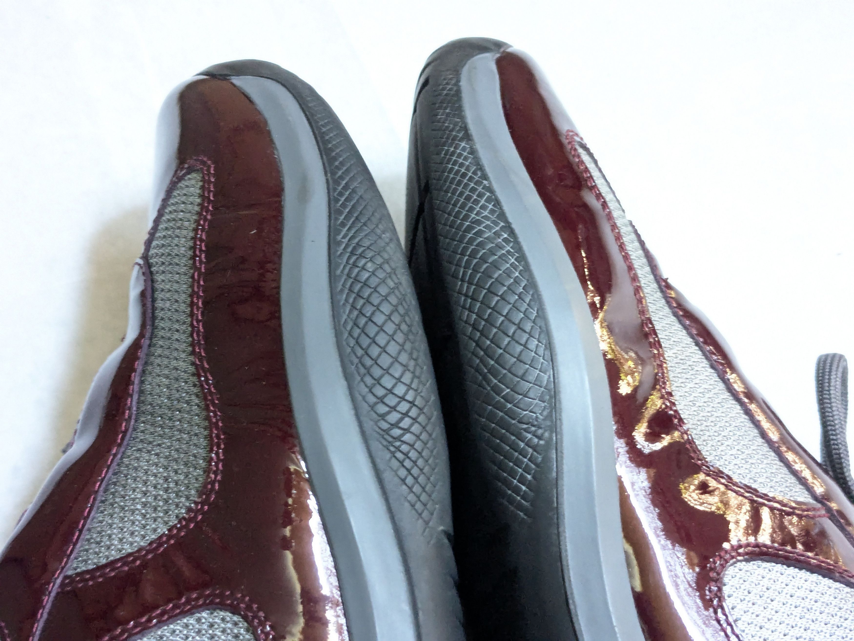 Prada Prada America's Cup Sneakers Burgundy Patent Leather 10.5 Size US 10.5 / EU 43-44 - 8 Thumbnail