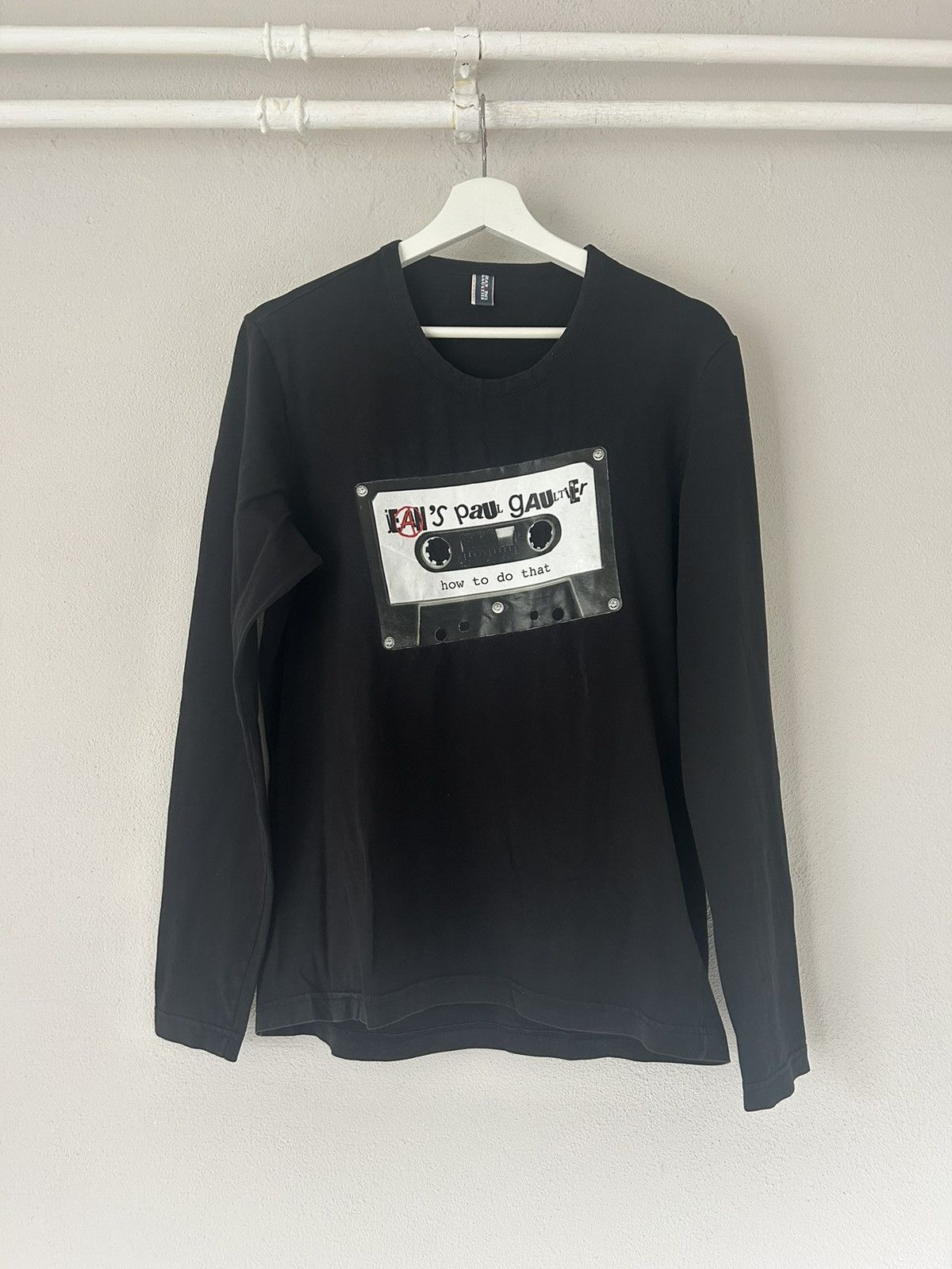 Jean Paul Gaultier Cassette ‘how to do that’ Print Longsleeve Size US L / EU 52-54 / 3 - 1 Thumbnail
