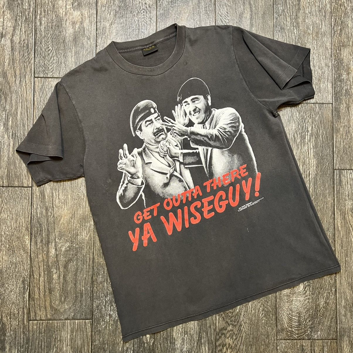 Vintage Vintage 1991 saddam hussein the three stooges t shirt Size US L / EU 52-54 / 3 - 1 Thumbnail