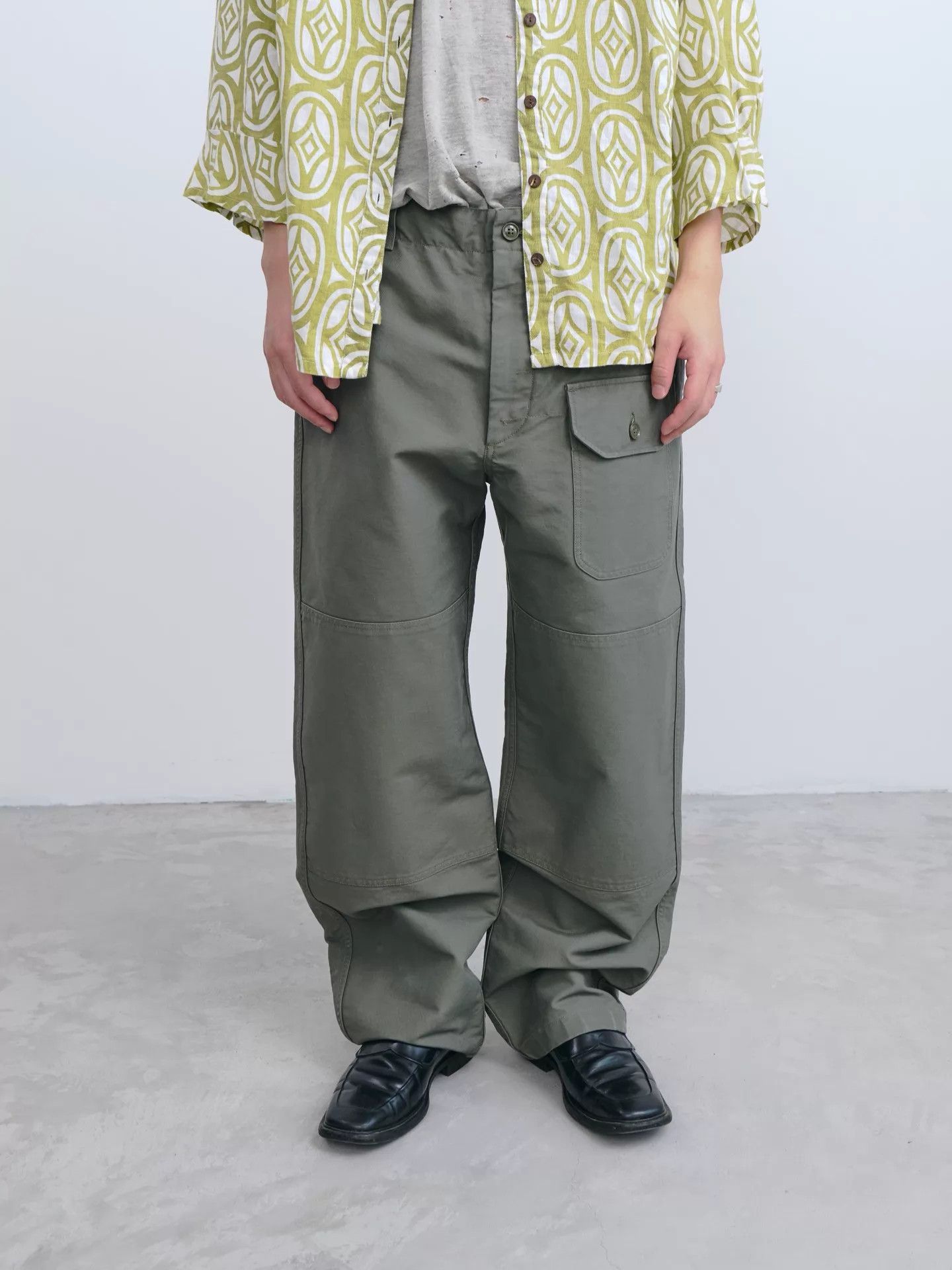 Engineered Garments EG Green Loose Military Work Pants Size L Size US 34 / EU 50 - 3 Thumbnail