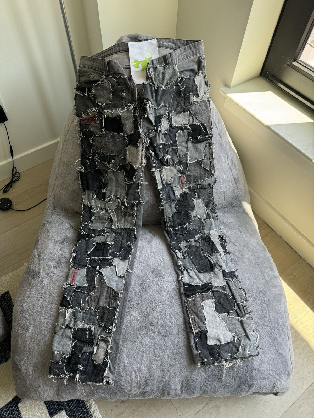 Calvin Klein Streetwear Vintage Earftones x Calvin Klein Patchwork Denim Grailed