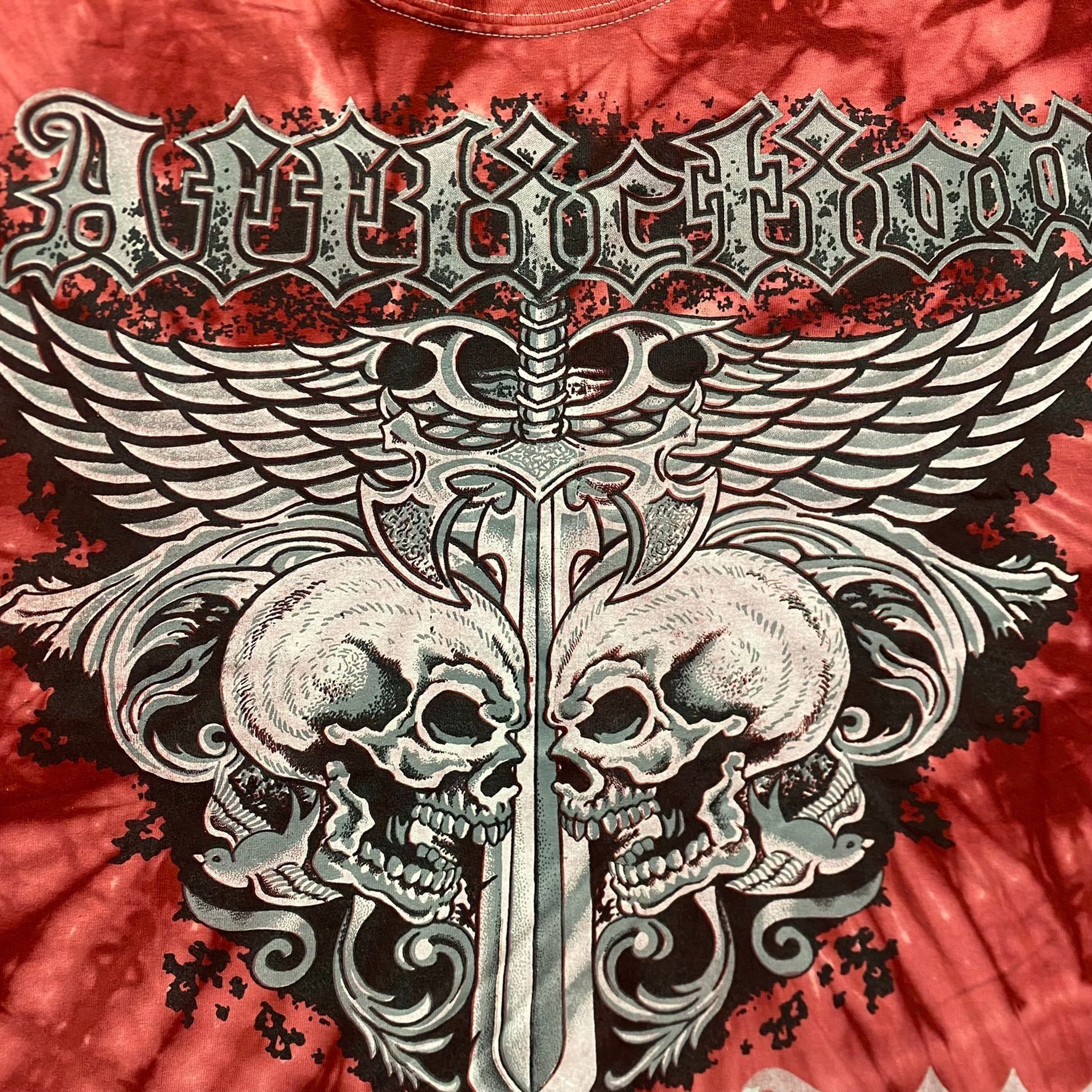 Affliction Vintage Y2K Affliction Skull Dagger Shirt Punk Goth Tee Size US M / EU 48-50 / 2 - 3 Thumbnail