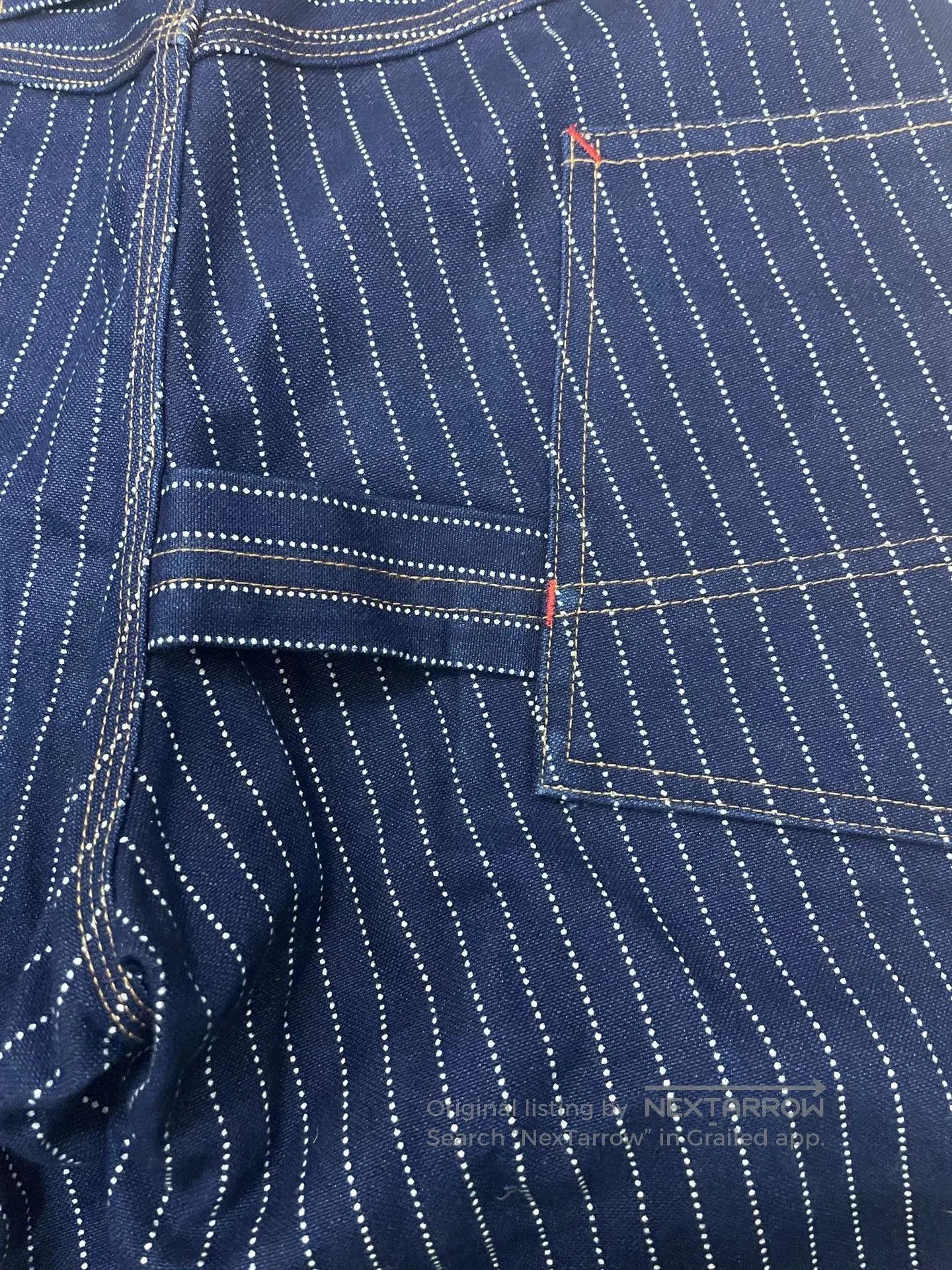 Japanese Brand Bourn Work Pants with Pinstripes. Size US 30 / EU 46 - 5 Thumbnail