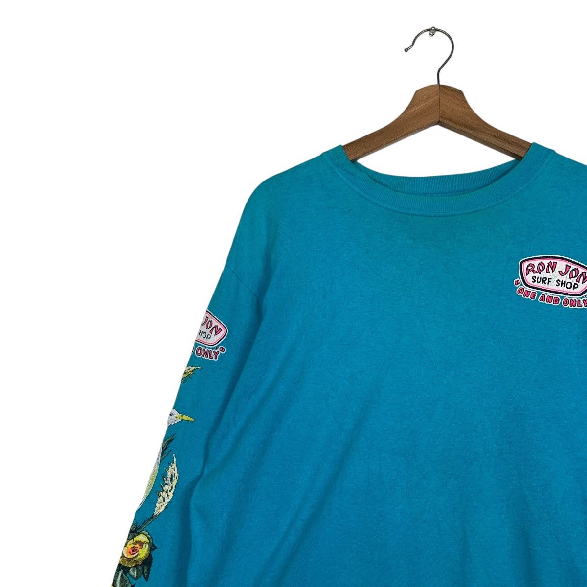Ron Jon Surf Shop 90’s RON JON SURF SHOP Big Logo Long Sleeve Tees #2847-C128 Size US L / EU 52-54 / 3 - 5 Thumbnail