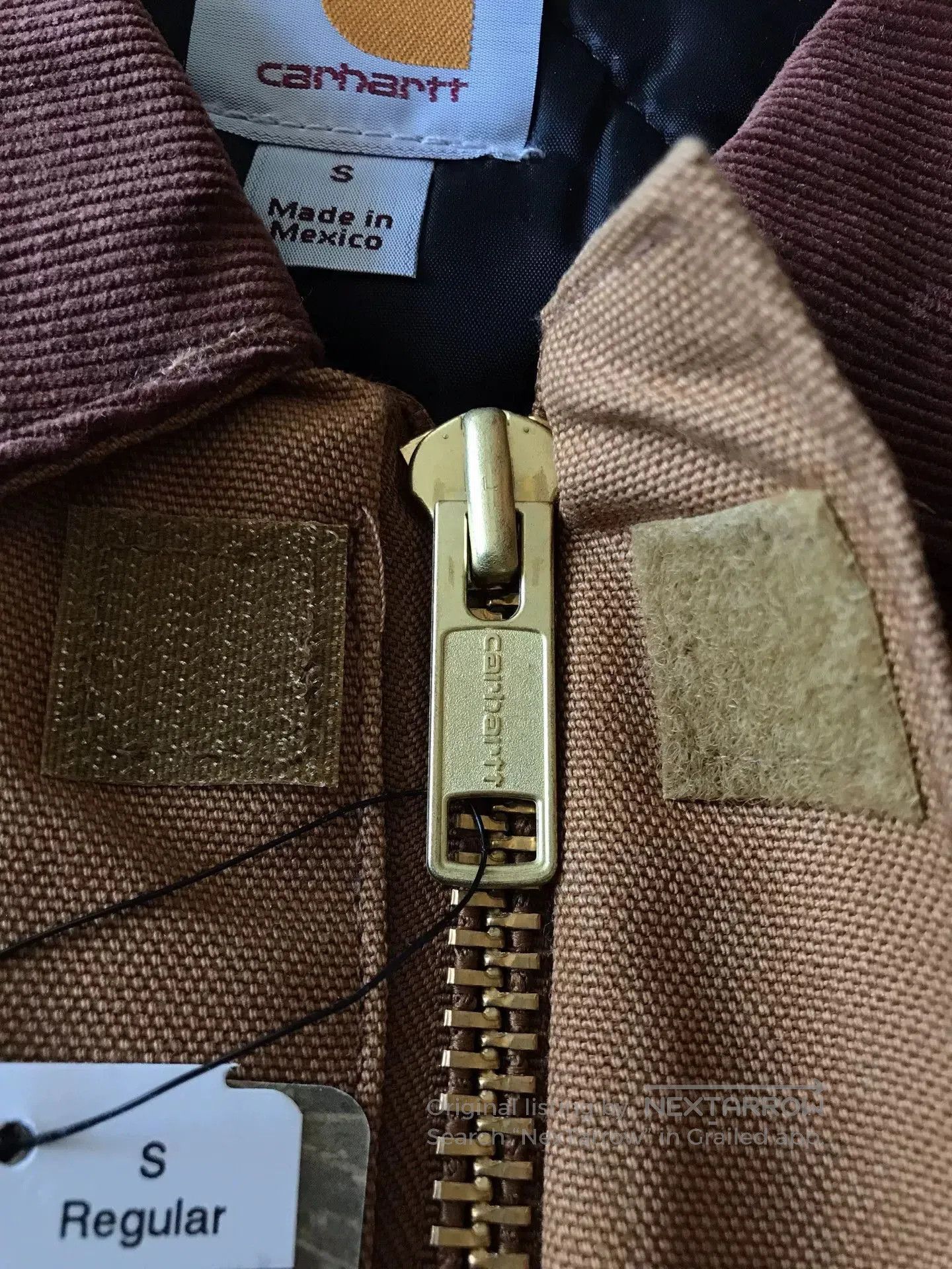 Carhartt Carhartt J002 Brown Canvas Work Jacket. Size US S / EU 44-46 / 1 - 5 Thumbnail