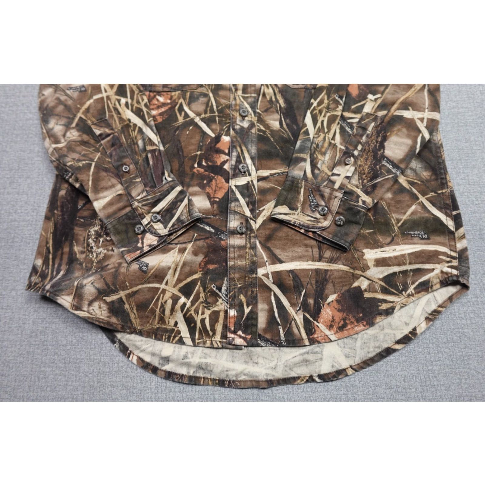 Russell Athletic VINTAGE Russell Athletic Camouflage Flannel Shirt Mens M Brown Button-Up Casual Outdoor 90s Mens Size US M / EU 48-50 / 2 - 3 Thumbnail