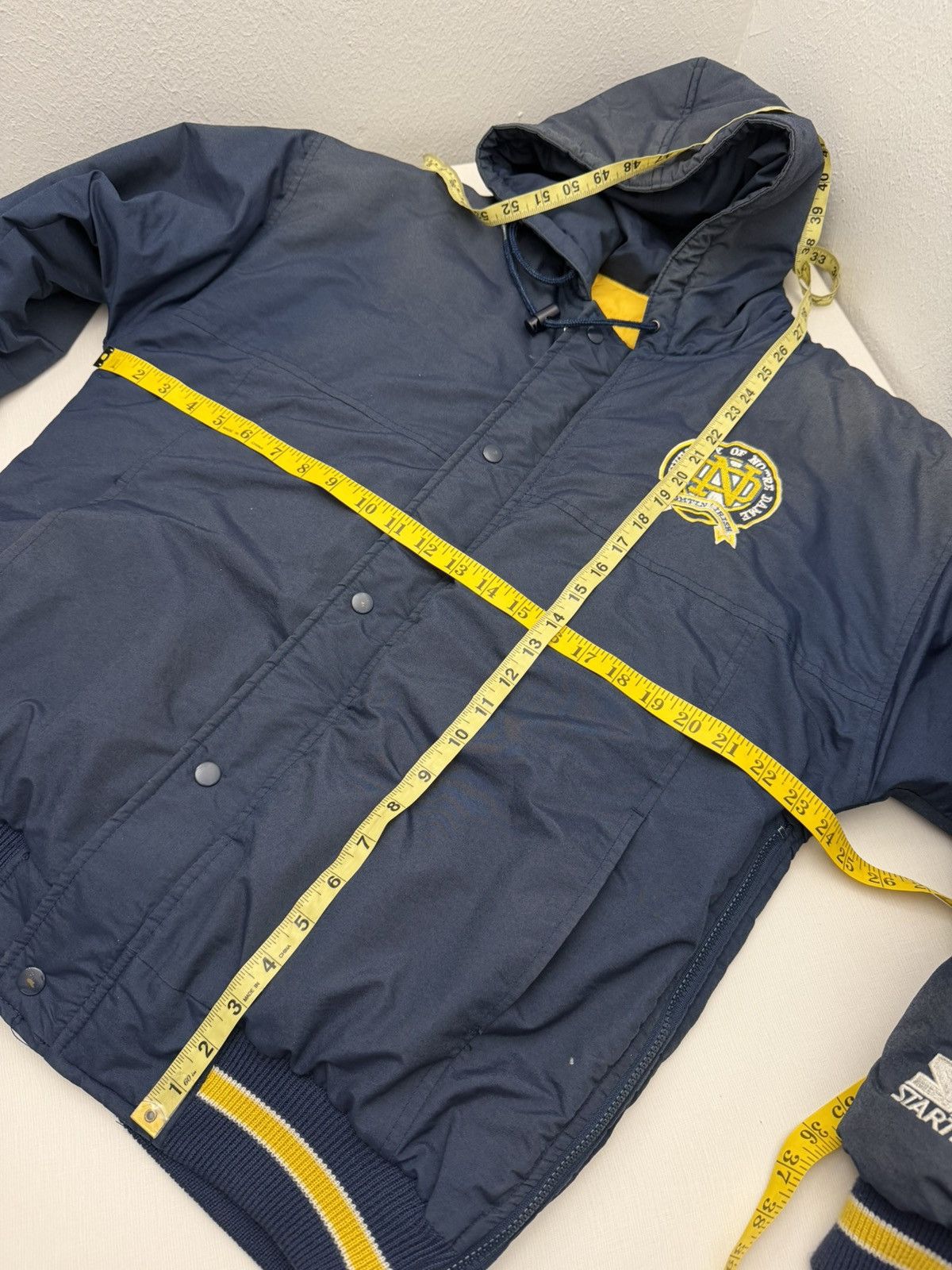 Starter Vintage 90s Notre Dame Fighting Irish Starter Puffer Jacket Size US M / EU 48-50 / 2 - 7 Thumbnail
