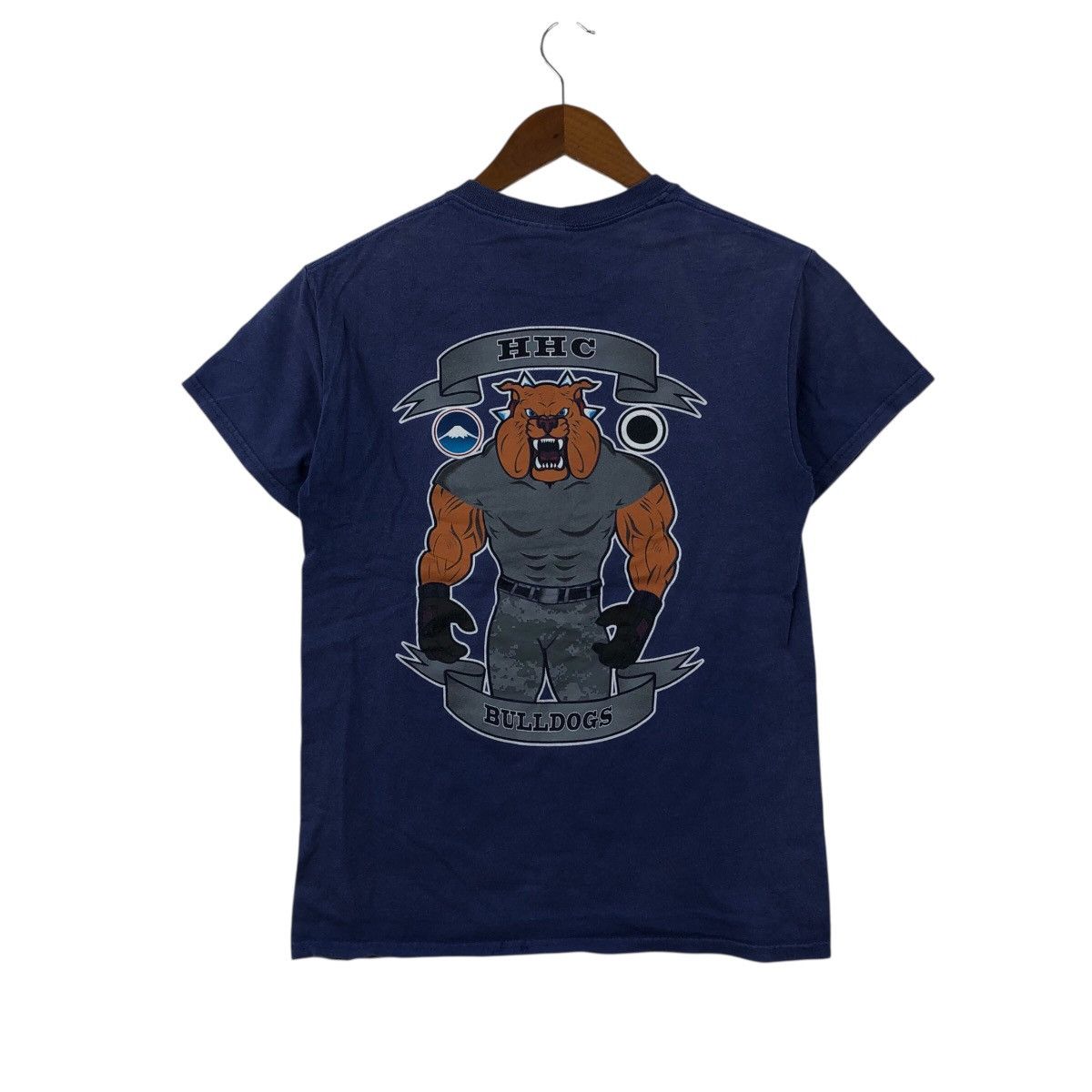 Vintage Vintage HHC BULLDOG Usarj And Icops faded T-shirt Size S / US 4 / IT 40 - 1 Thumbnail