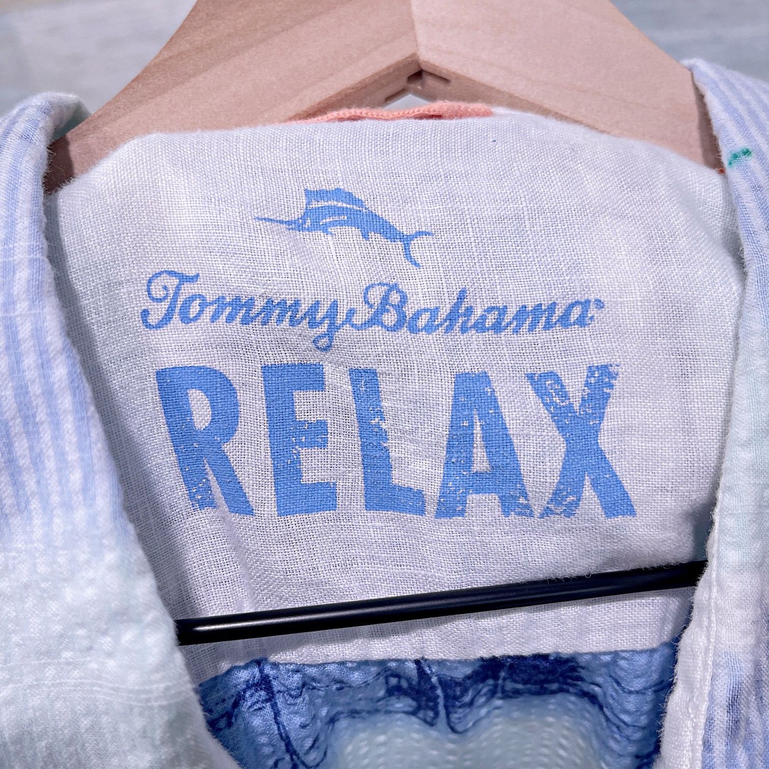 Tommy Bahama Tommy Bahama Seersucker Camp Shirt Blue Mens XXL Size US XXL / EU 58 / 5 - 5 Thumbnail