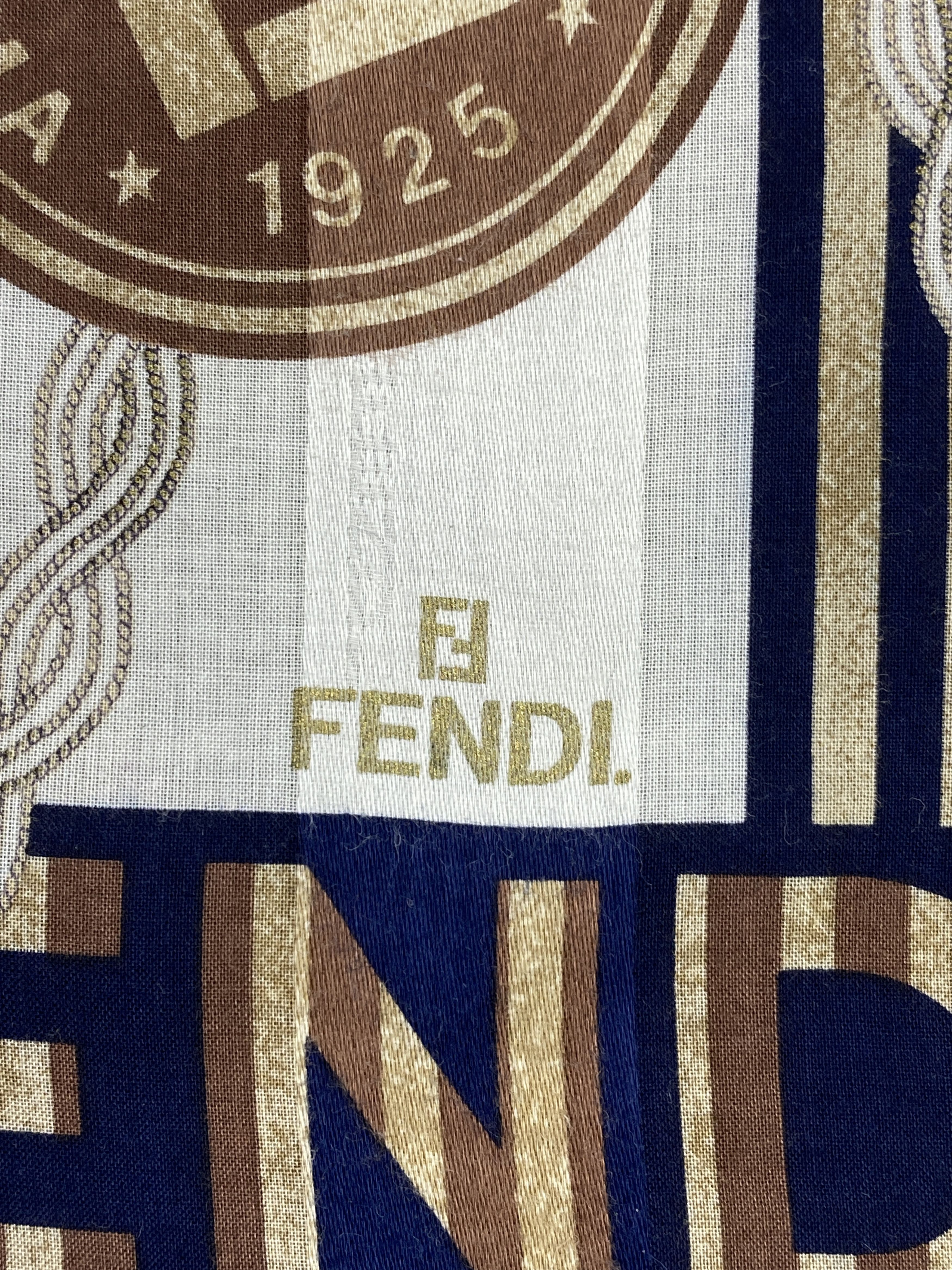 Fendi Vintage Fendi Handkerchief / Neckerchief KT0081 Size ONE SIZE - 7 Thumbnail