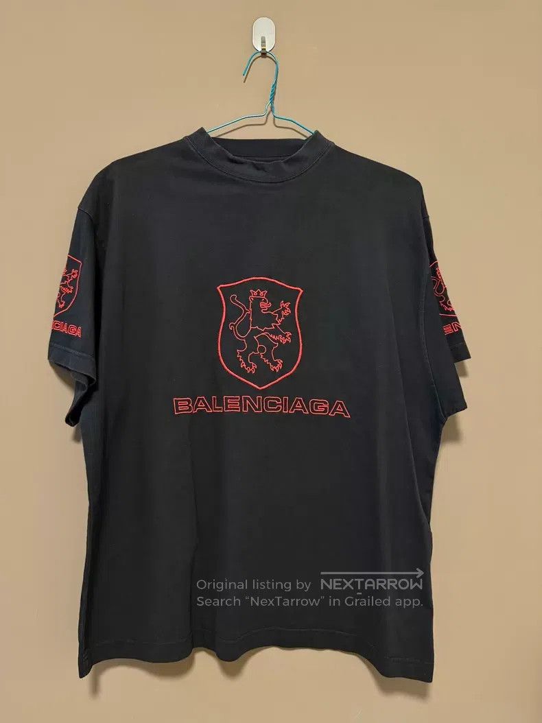 Balenciaga Balenciaga Logo Letter Print Round Neck Short Sleeve T-Shi Size US S / EU 44-46 / 1 - 1 Thumbnail