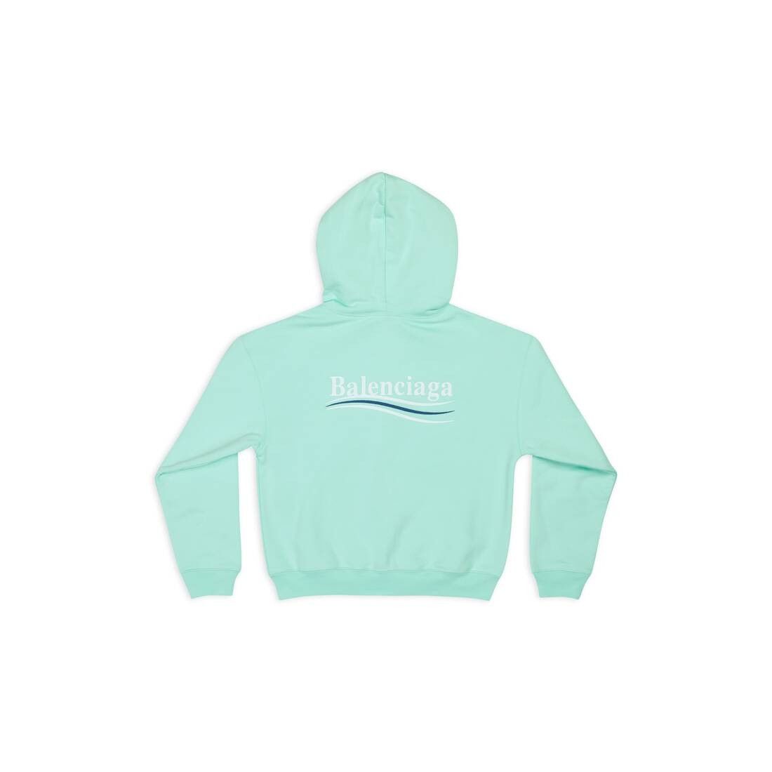 Balenciaga o1bcso1str0525 Political Campaign Zip-Up Hoodie Small Fit Size L / US 10 / IT 46 - 2 Thumbnail