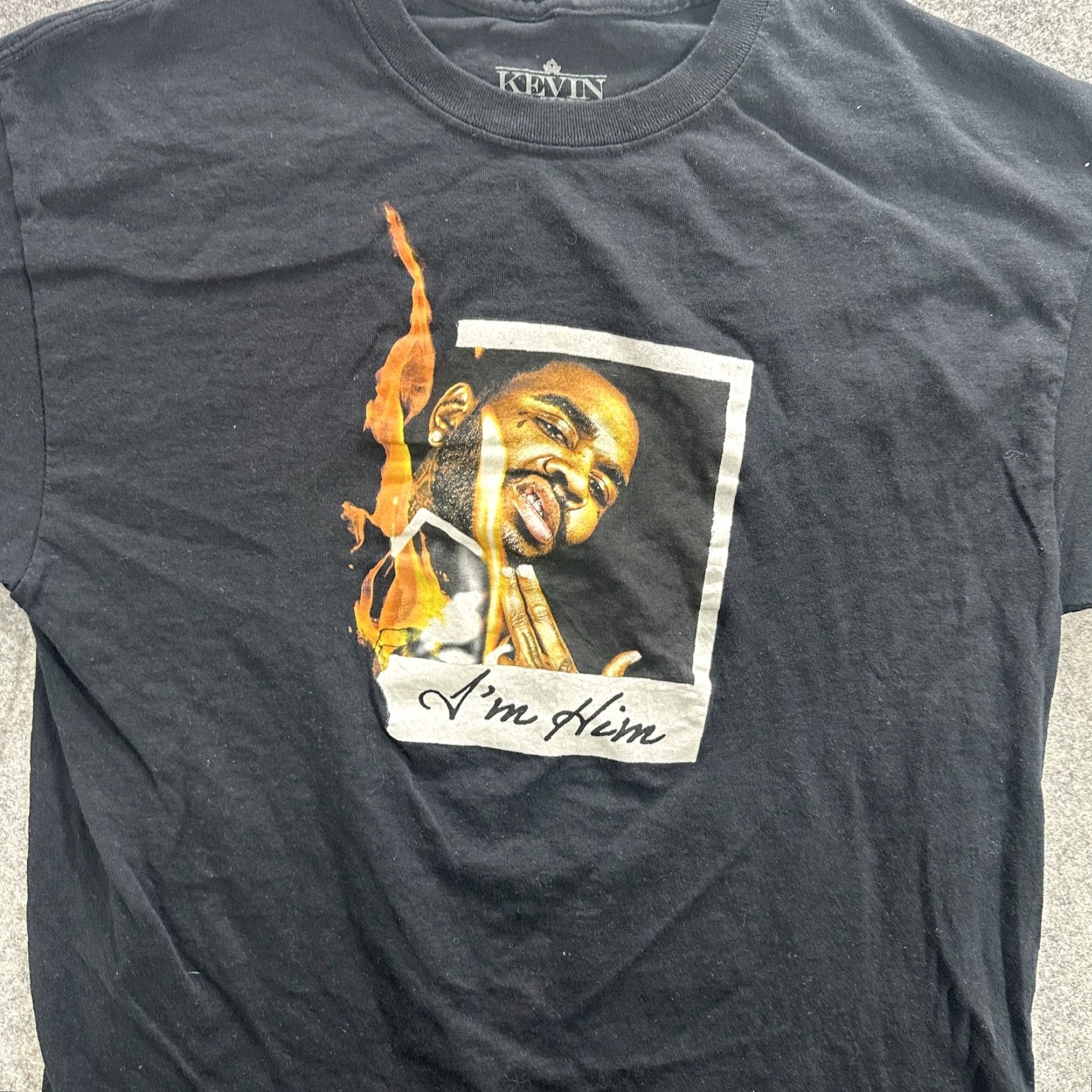 Vintage VINTAGE Kevin Gates T-Shirt Mens Large Black Hip Hop Rap Graphic Flame Music 2010s Size US L / EU 52-54 / 3 - 2 Thumbnail
