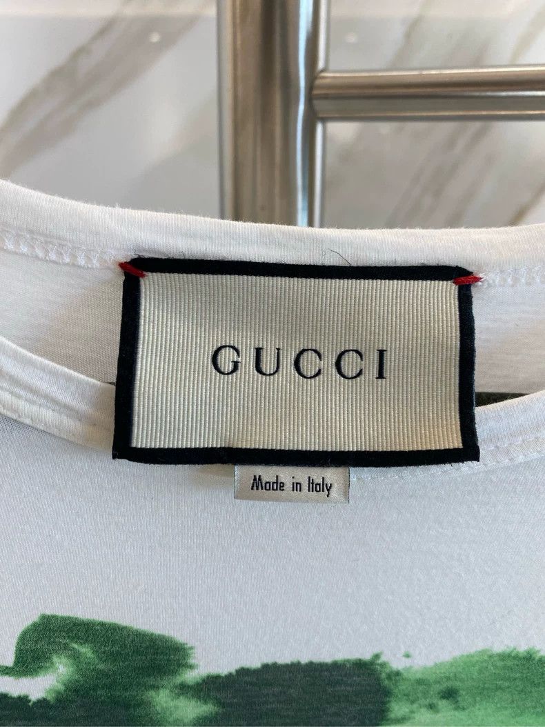Gucci Gucci Red and green fade-dyed double G short sleeves 2501-N Size US S / EU 44-46 / 1 - 3 Thumbnail