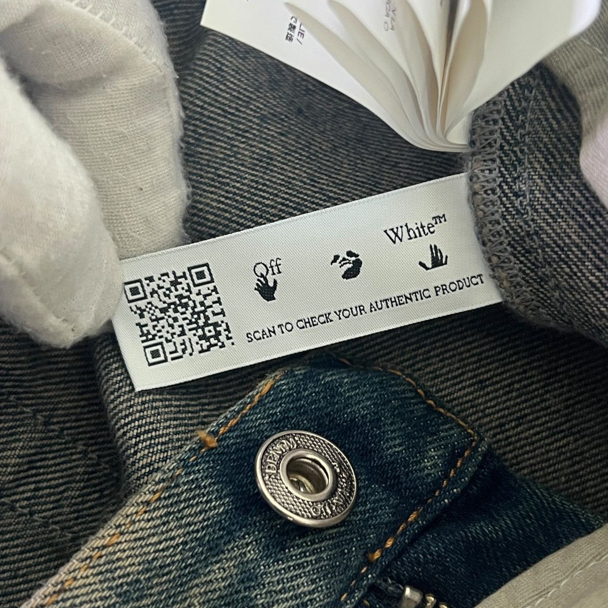 Off-White OFF-WHITE™ Diag Multi Logo Relax Slim Patchwork Denim Pants Size US 34 / EU 50 - 6 Thumbnail