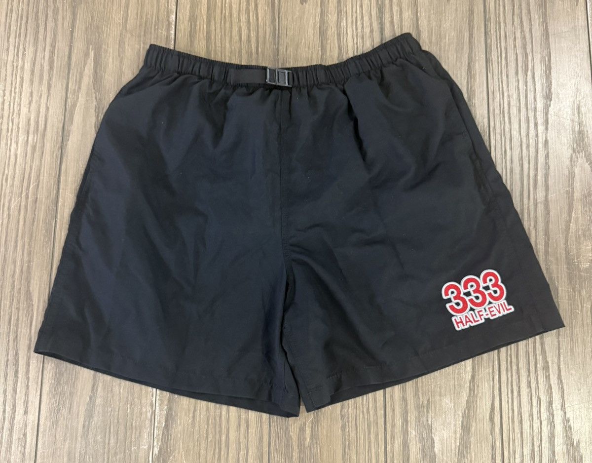 Half Evil ⚡️ Half Evil 333 Embroidered Logo Swim Shorts Size Large ⚡️ Size US 34 / EU 50 - 3 Thumbnail