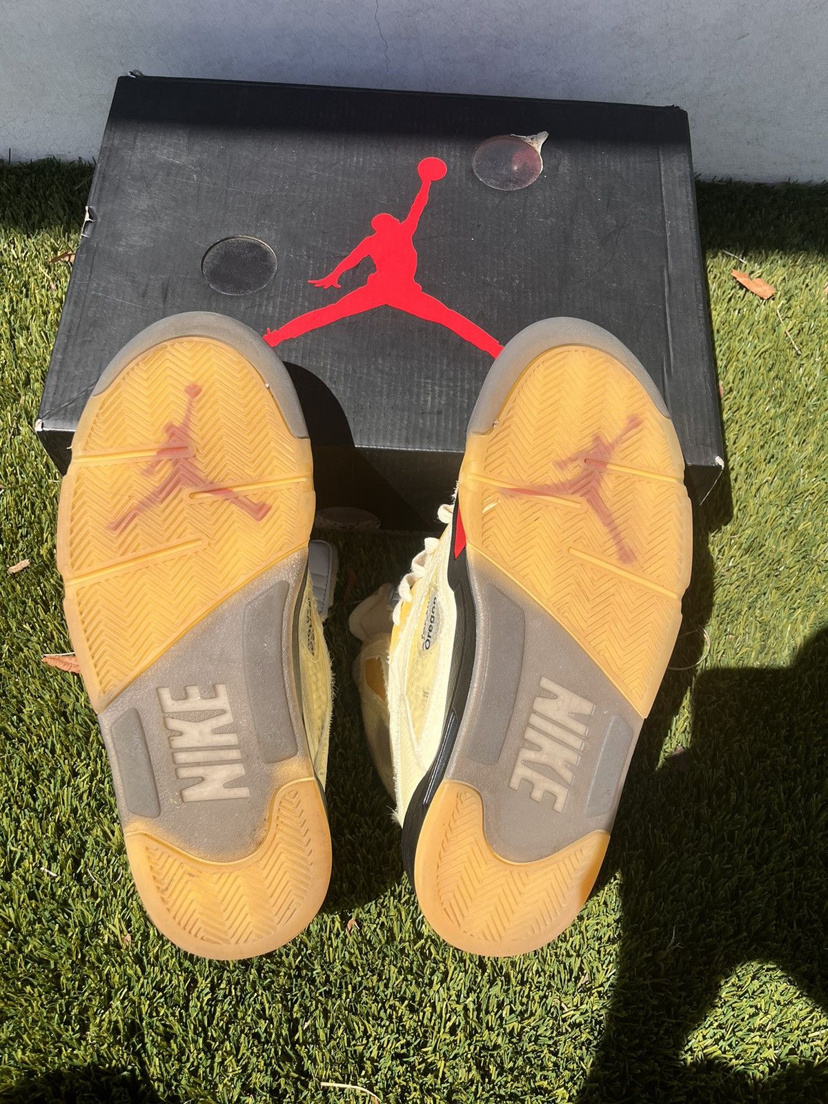 Jordan Brand Jordan Offwhite 5 ‘Sail’ Size US 9 / EU 42 - 3 Thumbnail