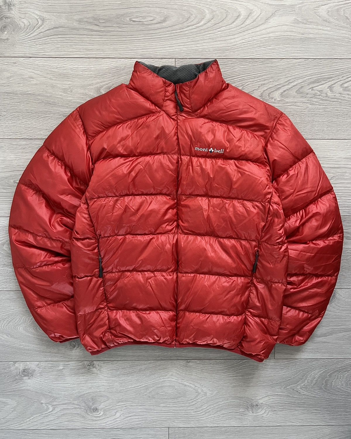 Montbell Montbell 2000s Goose Down Nylon Puffer Jacket Red | Grailed