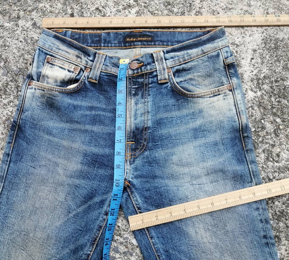 Nudie Jeans Nudie Jeans Lean Dean Dark Light Denim Jeans Size US 31 - 4 Thumbnail