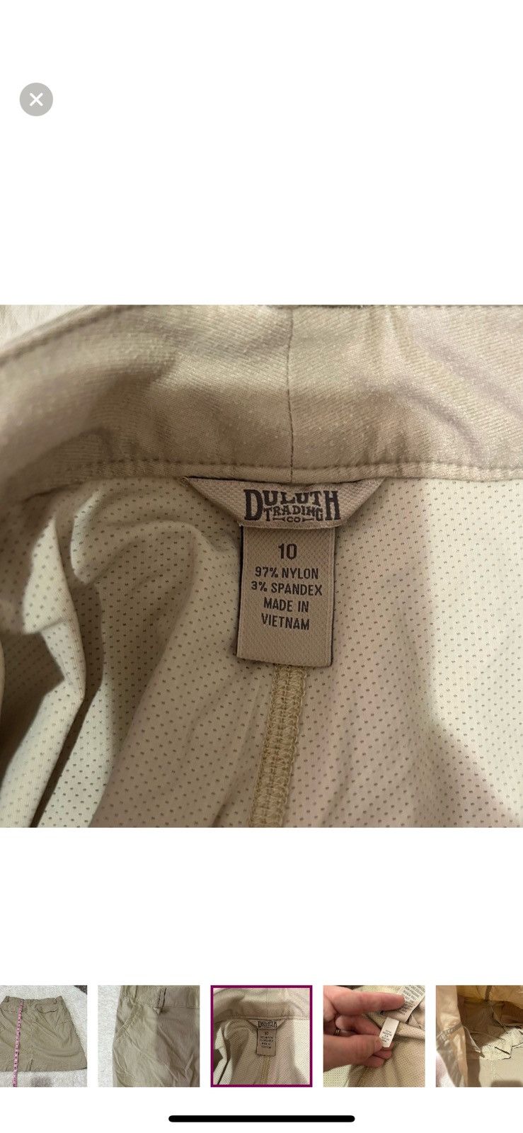 Duluth Trading Company Duluth trading co tan dry on the fly skort size 10 Size 30" / US 8 / IT 44 - 3 Thumbnail
