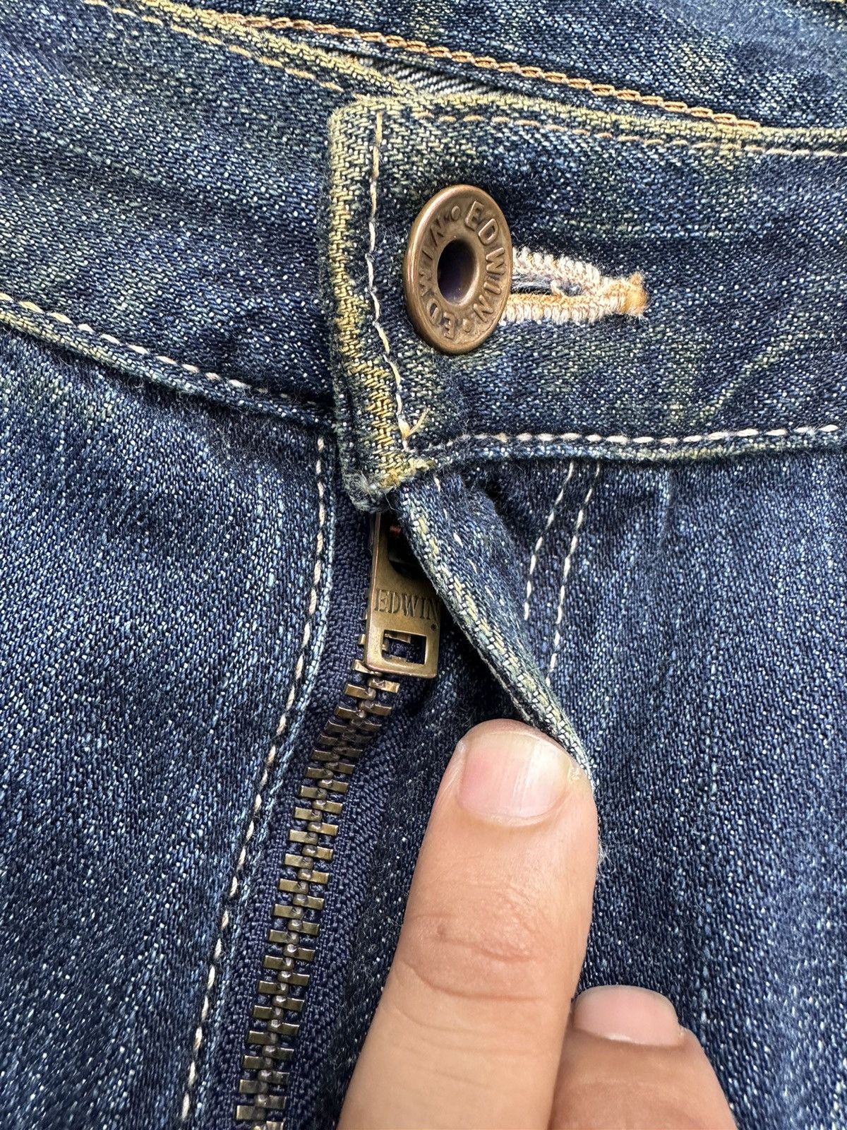 Edwin Vintage Edwin 505s Selvedge Dirty Style Denim 36x32 D66 Size US 36 / EU 52 - 12 Thumbnail