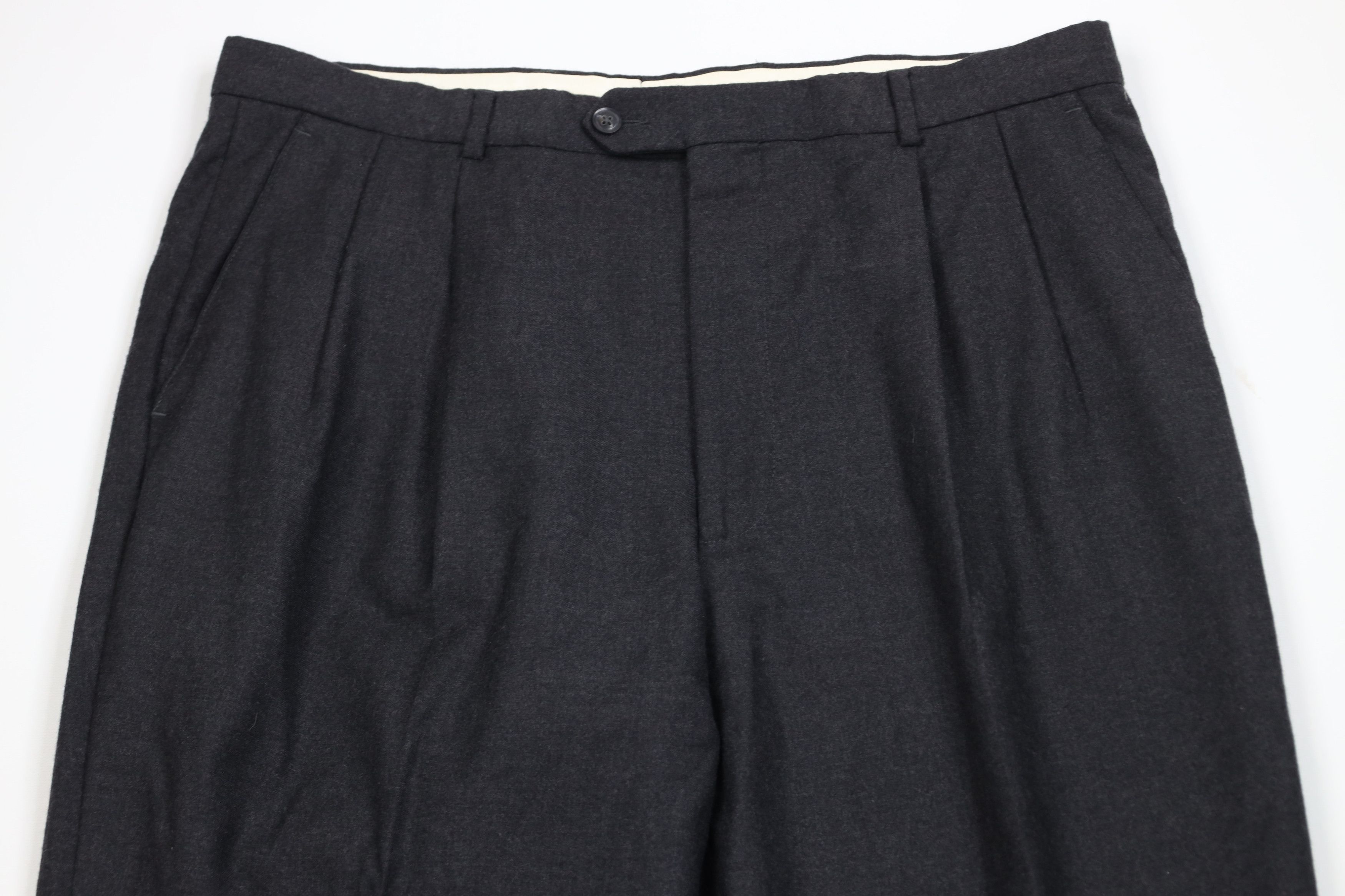 Vintage Vintage 90s Streetwear Wide Leg Chino Pants Charcoal Gray Size US 36 / EU 52 - 2 Thumbnail