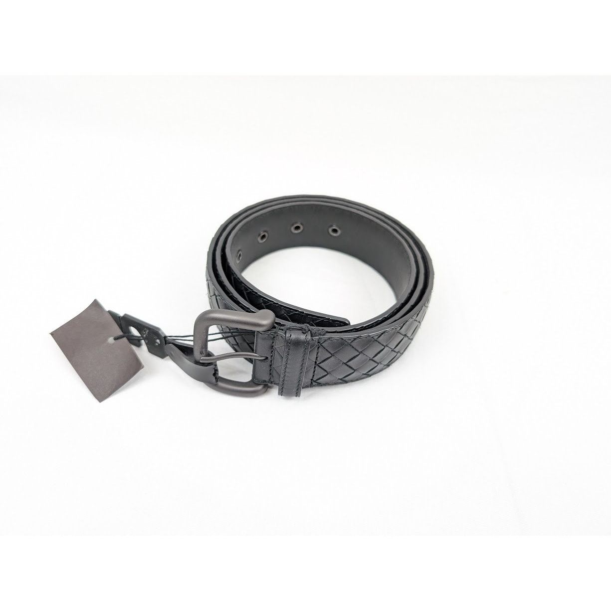 Bottega Veneta o1rshd1 Size: 115 / Intrecciato Belt in Black Size 44 - 1 Thumbnail