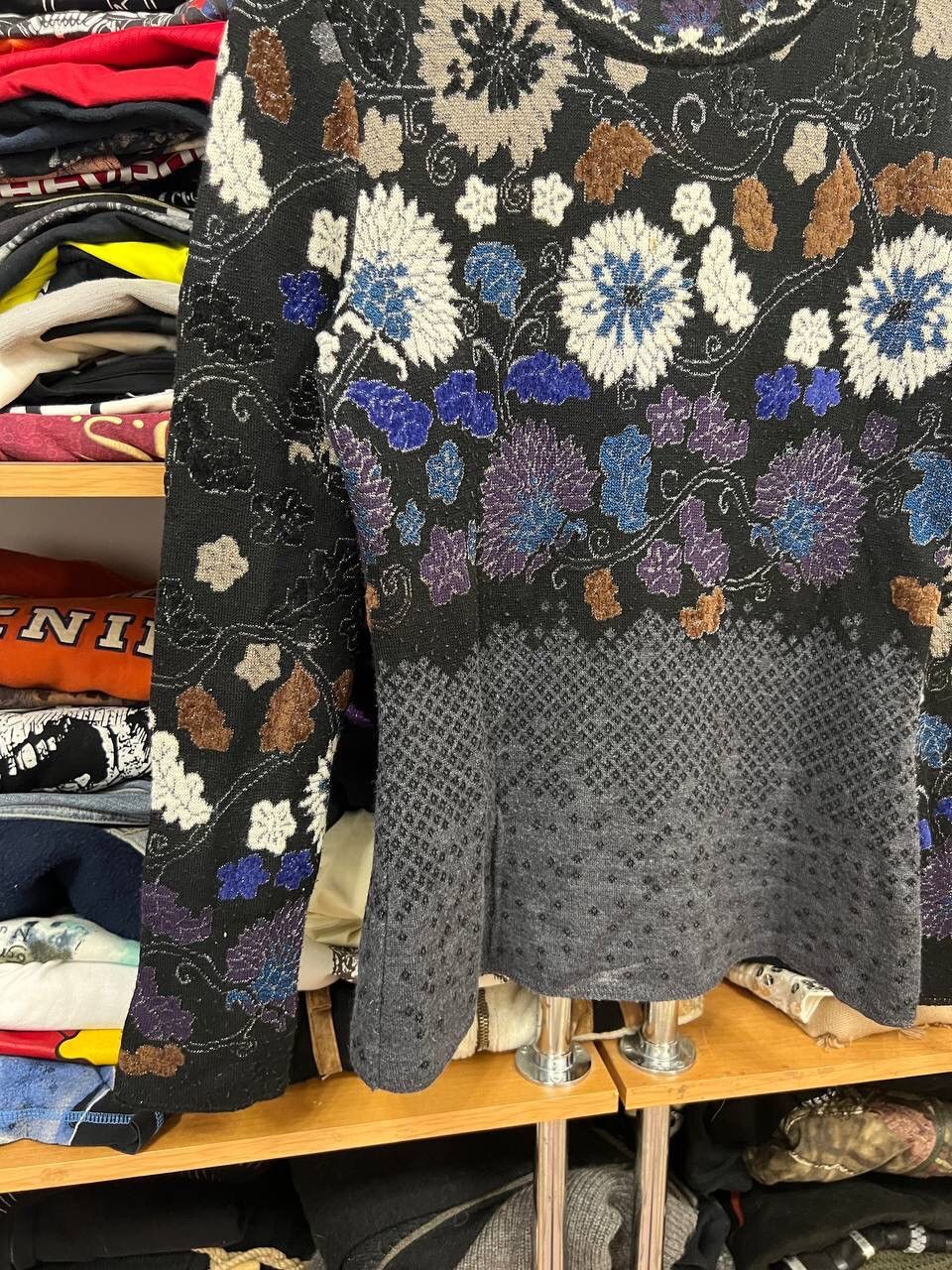 Kenzo Kenzo Paris Vintage 90s Crazy Wool Knitted Luxury Sweater Size M / US 6-8 / IT 42-44 - 4 Thumbnail