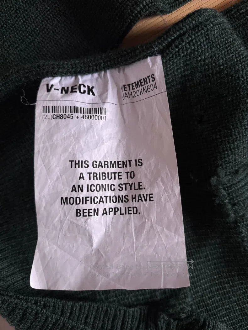 Vetements Vetements Sweater Size US S / EU 44-46 / 1 - 3 Thumbnail
