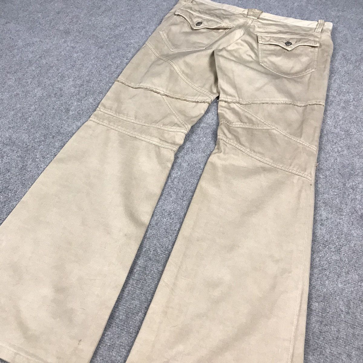 Japanese Brand × Le Grande Bleu (L.G.B.) × Tornado Mart Flare Modern Lovers patchwork Japan design bootcut pants Size US 32 / EU 48 - 11 Thumbnail