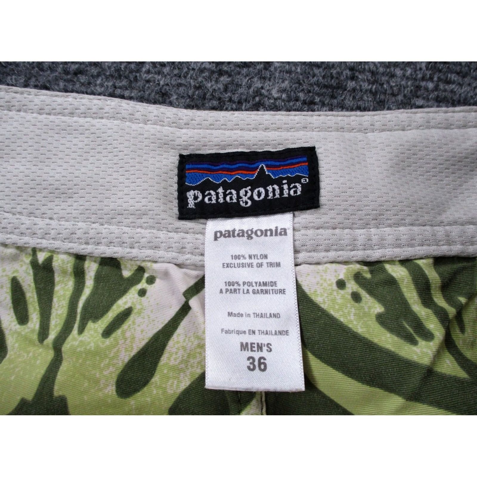 Patagonia Patagonia Board Shorts Mens 36 Green Floral Wavefarer Unlined Swim Trunks 86771 Size US 36 / EU 52 - 7 Thumbnail