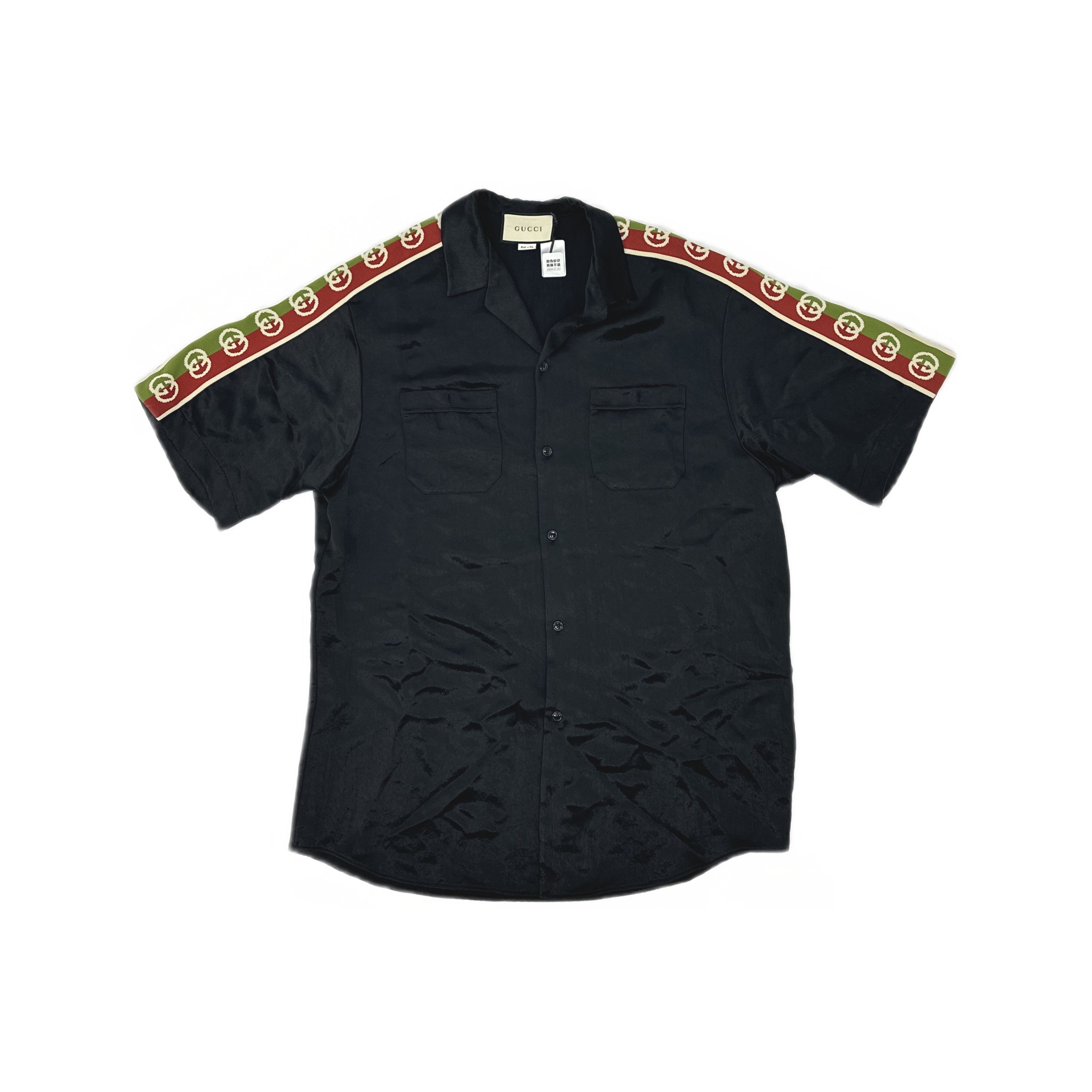 Gucci Gucci Logo Tape Short Sleeve Shirt Size 50 Size US M / EU 48-50 / 2 - 1 Thumbnail