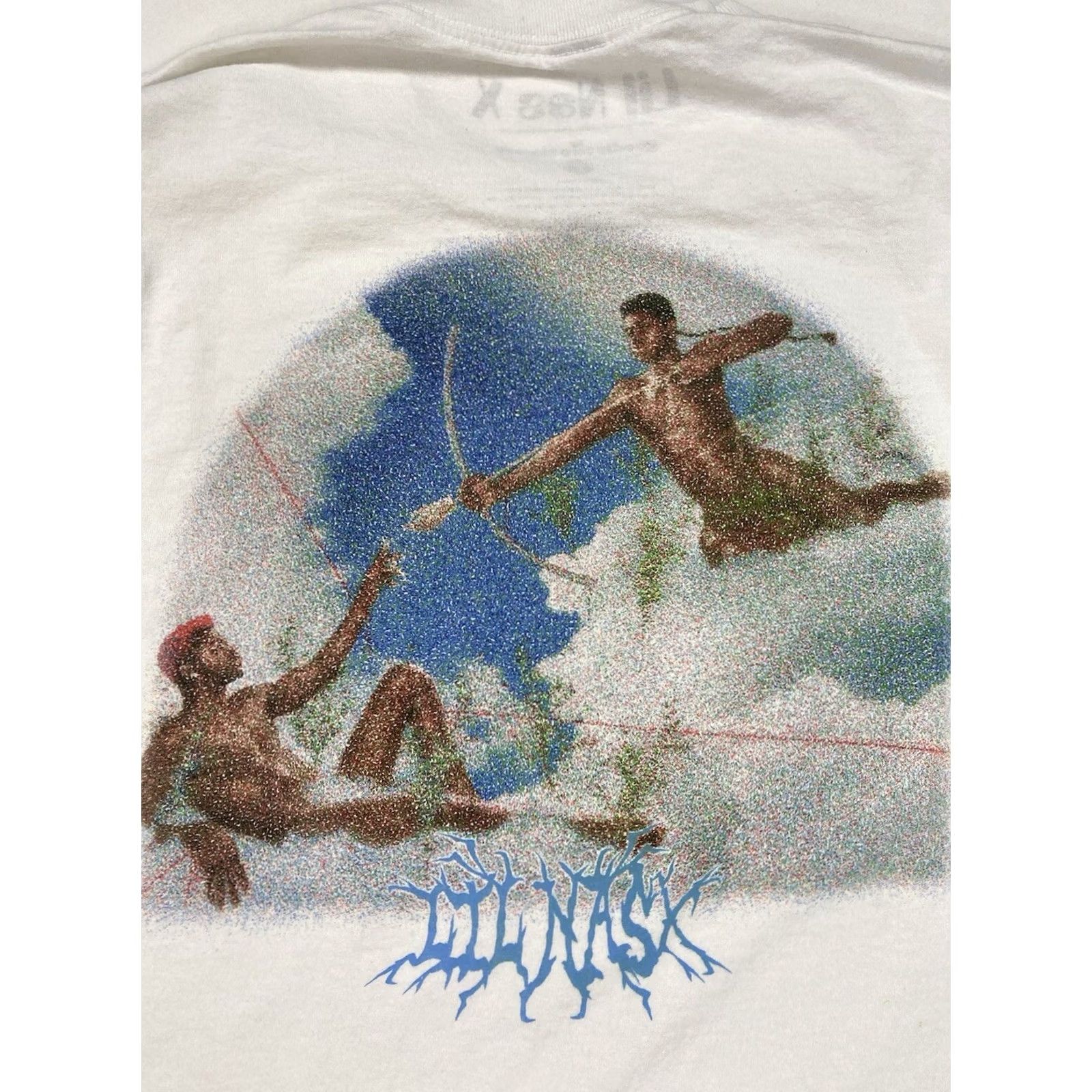 Vintage Lil Nas X Graphic T-shirt Men Large White Long Sleeve Music Shirt Size US L / EU 52-54 / 3 - 2 Thumbnail