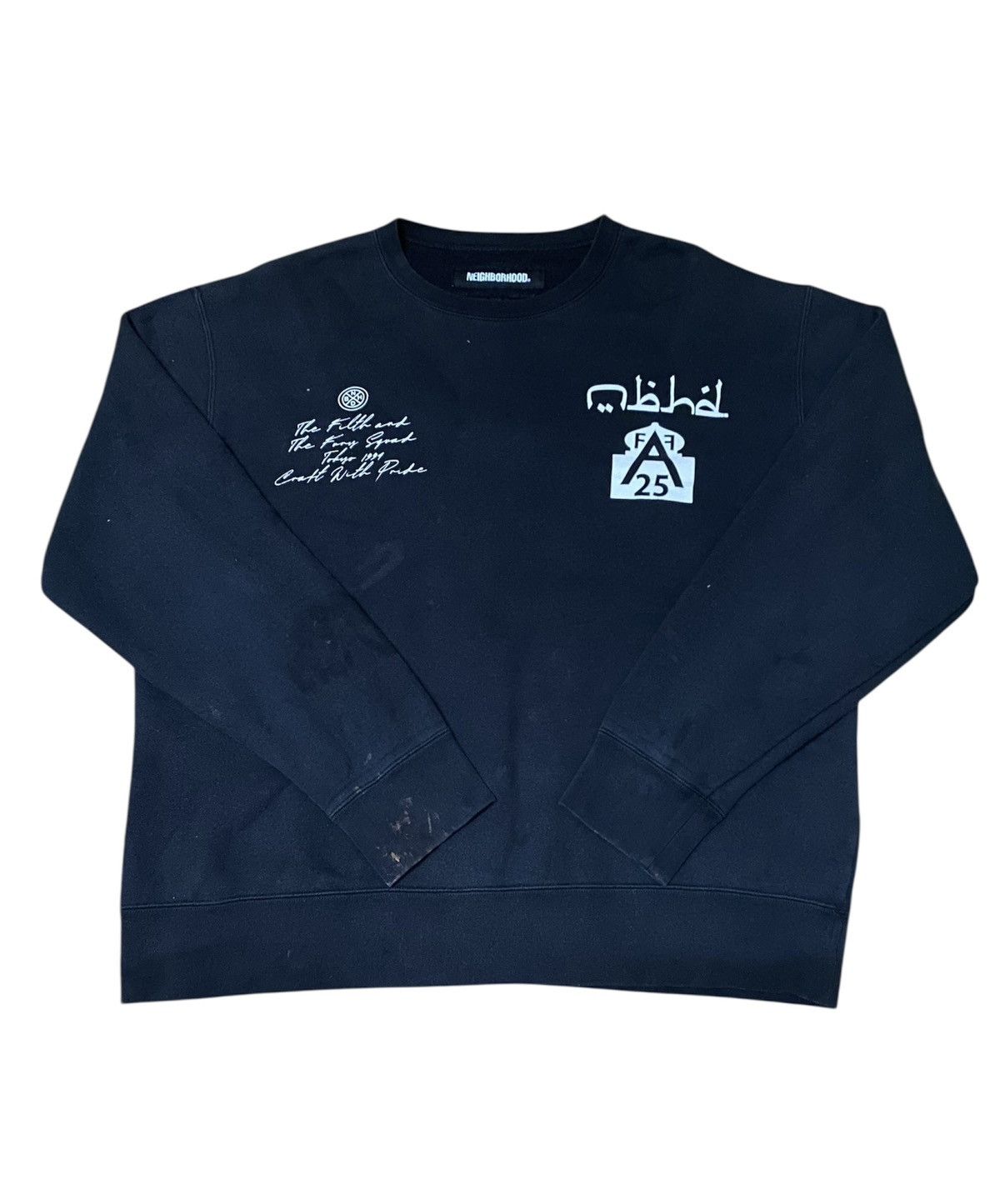 Neighborhood Neighborhood Scrawls Arabic Inspired Logo SS20 Sweatshirt Size US L / EU 52-54 / 3 - 1 Thumbnail