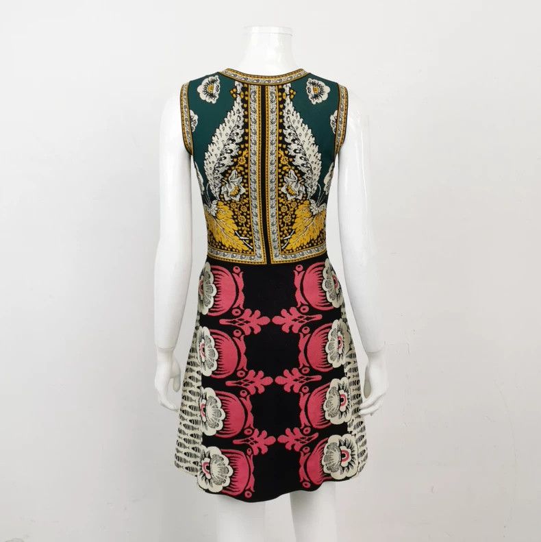 Valentino Valentino Contrasting crew neck dress Size S / US 4 / IT 40 - 2 Thumbnail