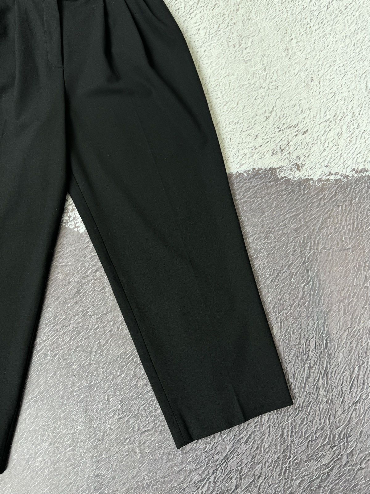 Etro Etro black wool wide classic dress pants made in Italy Size 27" / US 4 / IT 40 - 4 Thumbnail