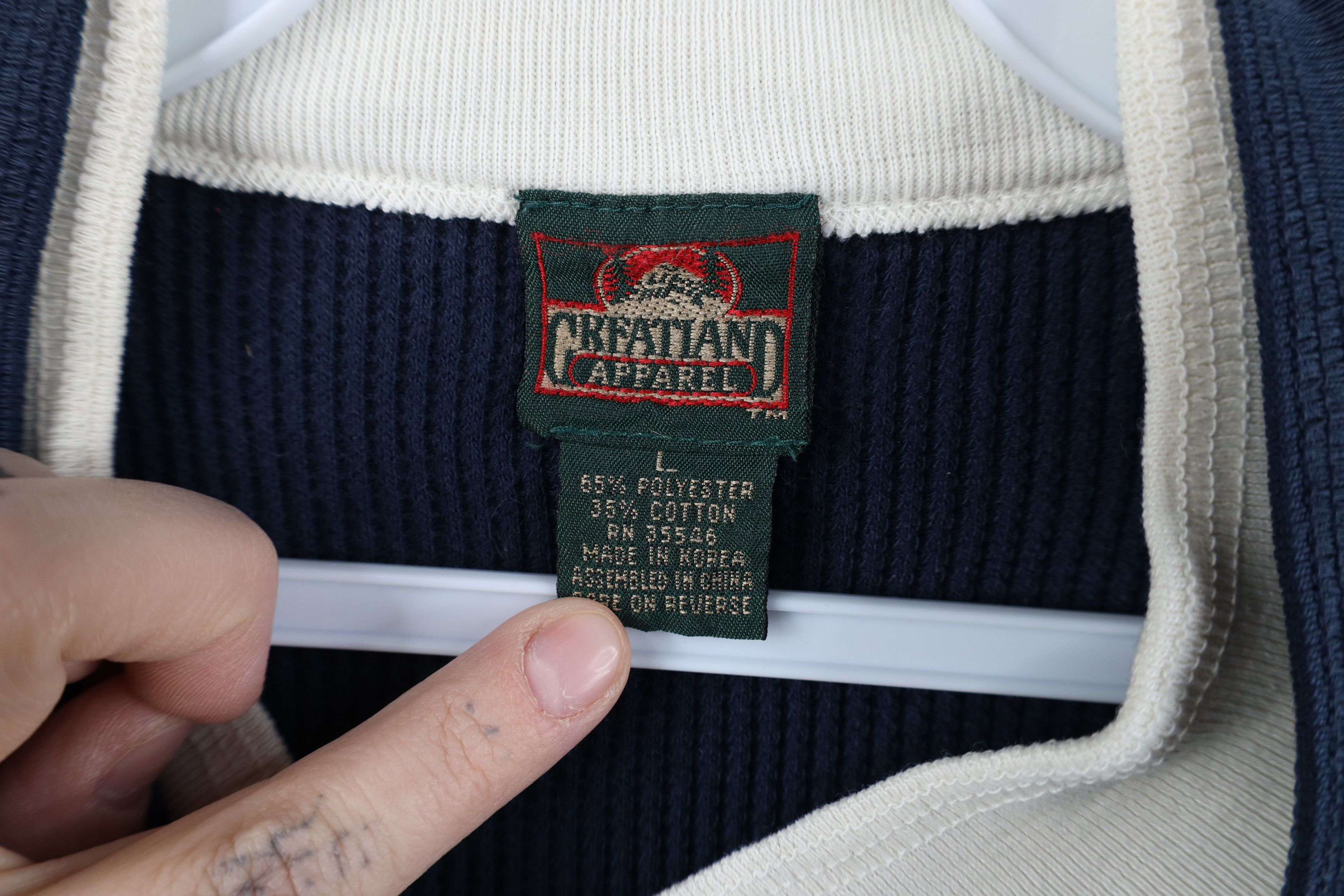 Vintage Vintage 90s Streetwear Layered Thermal Waffle Knit T-Shirt Size L / US 10 / IT 46 - 10 Thumbnail