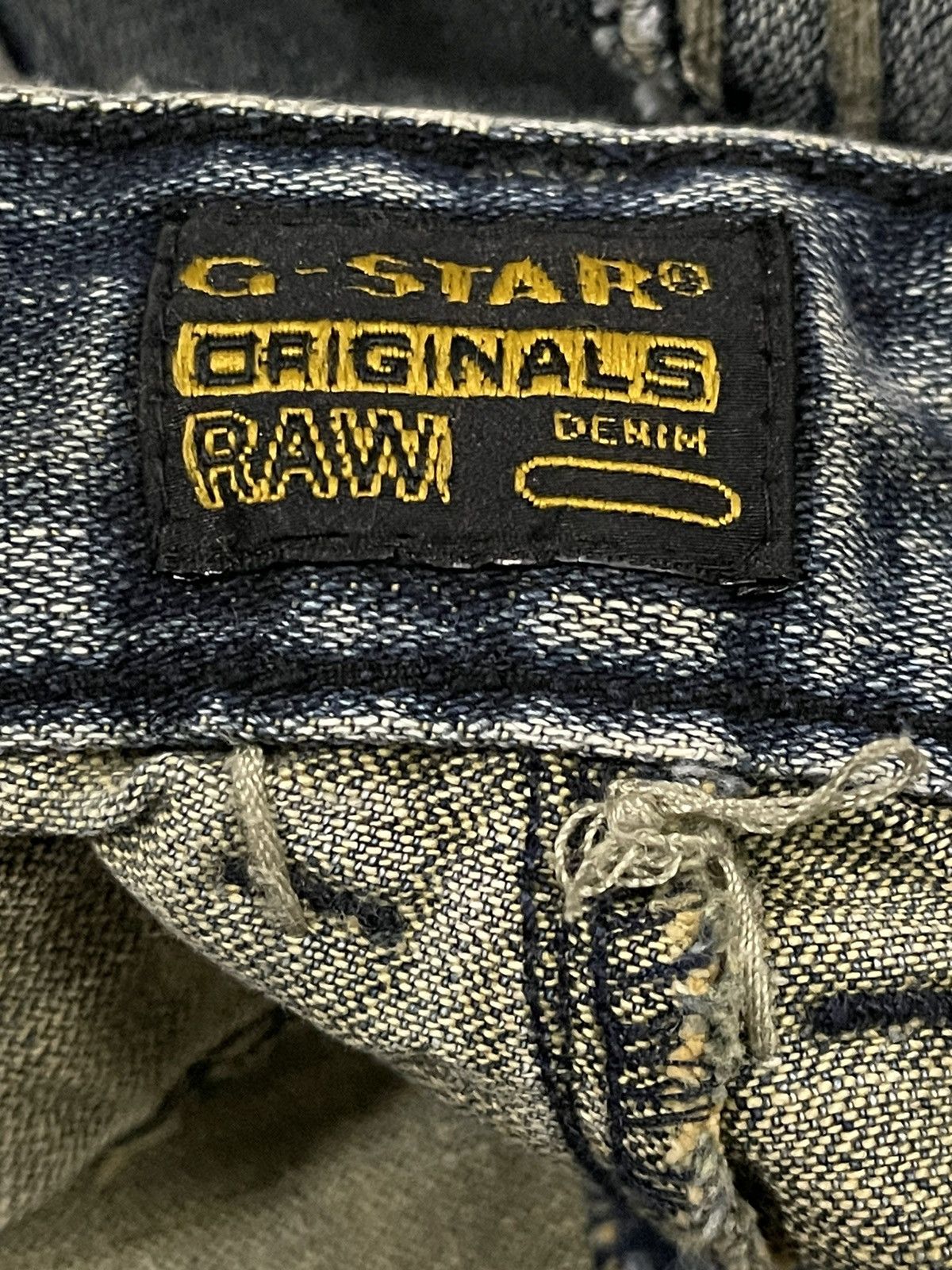 G-Star Vintage Japanese Gstar Raw Bleached Distress Loose Jeans Size US 33 - 7 Thumbnail