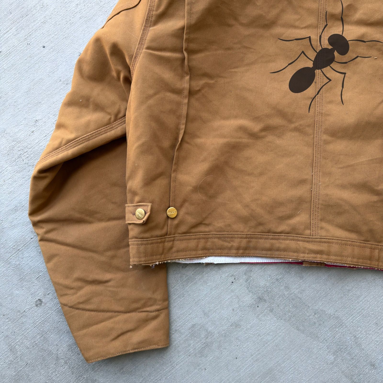 Carhartt × Vintage Carhartt brown cropped Detroit style work wear jacket Size US XL / EU 56 / 4 - 8 Thumbnail