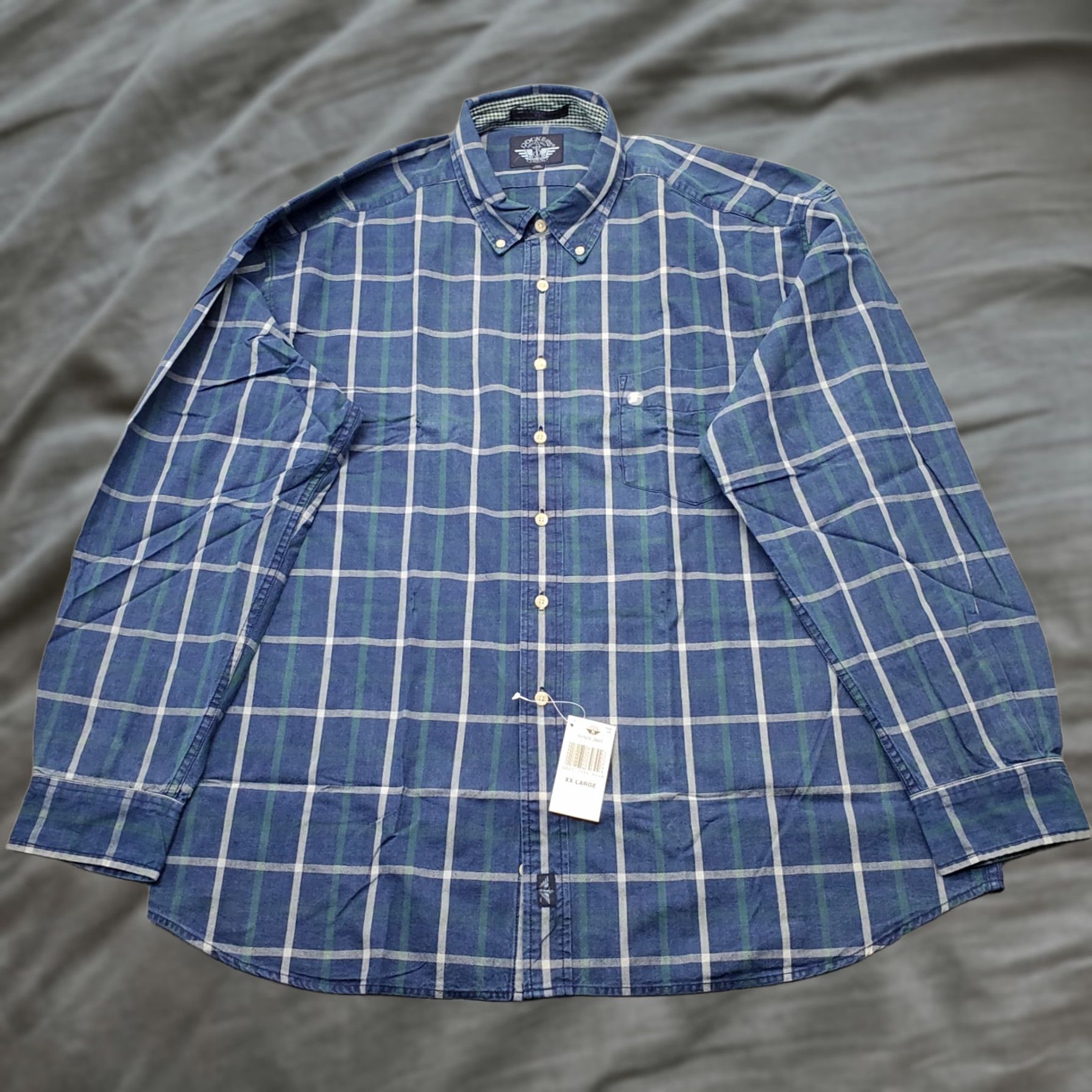 Dockers DOCKERS Mens XXL Multi Plaid Button-Up Long Sleeve Shirt Size US XXL / EU 58 / 5 - 1 Thumbnail