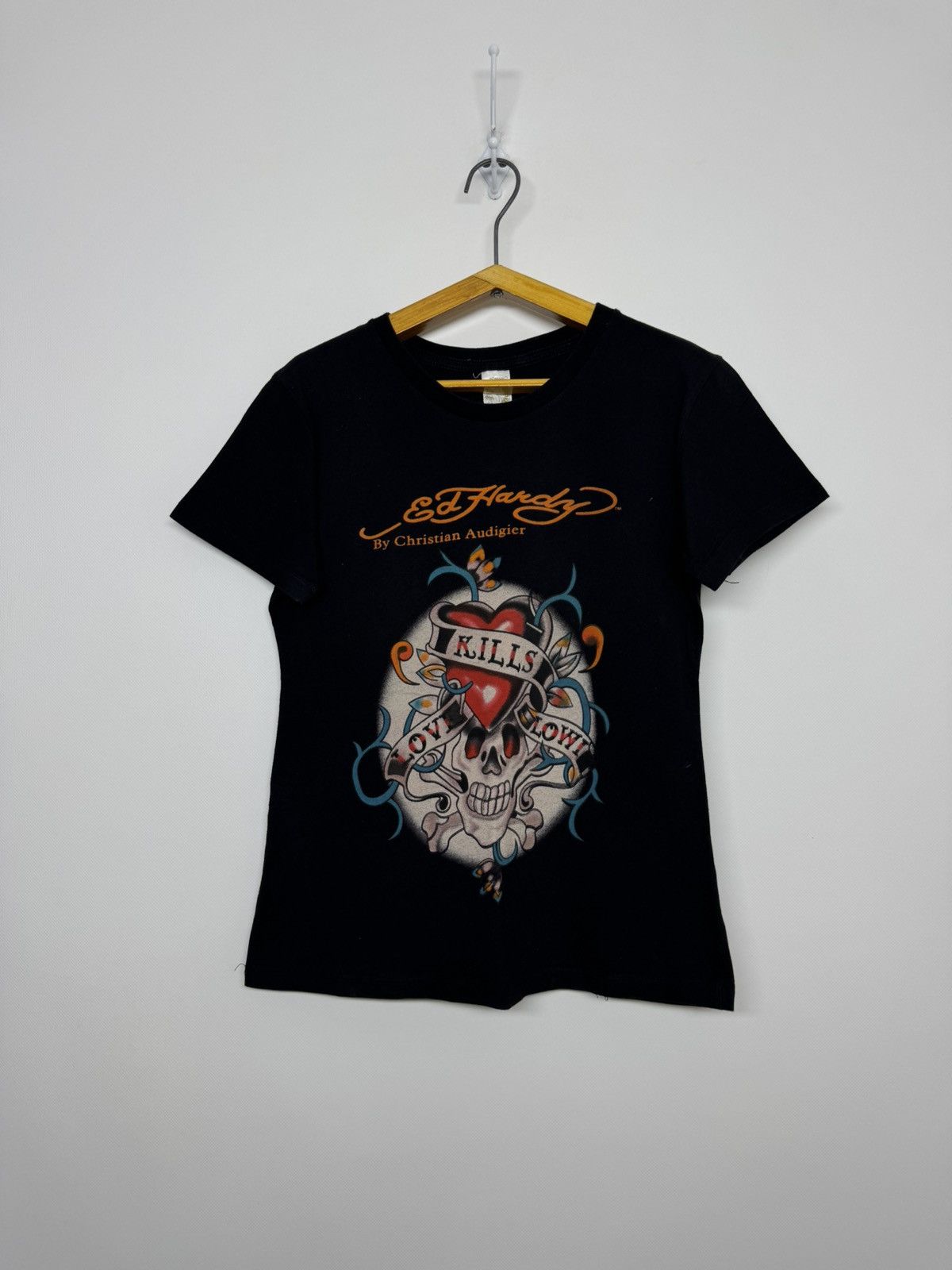 Ed Hardy Vintage Y2k Rare Ed Hardy T-Shirt 00’s Size S / US 4 / IT 40 - 2 Thumbnail