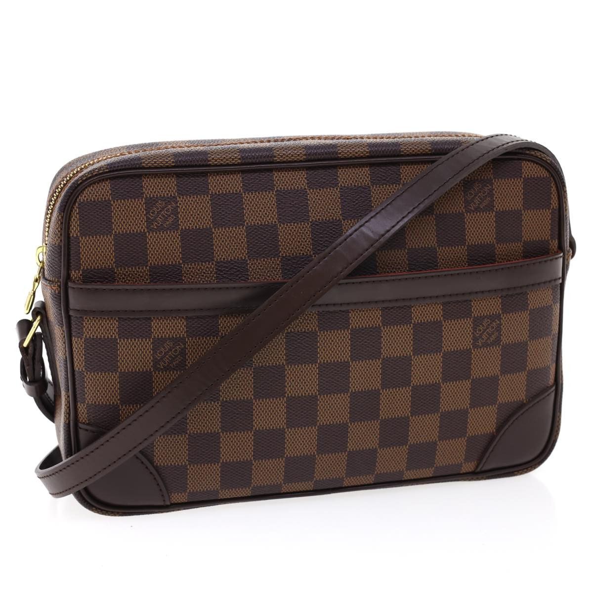 Louis Vuitton Damier Ebene Trocadero 27 Shoulder Bag N48085 Lv Auth 27264Sa in Damie Ebene, Women's