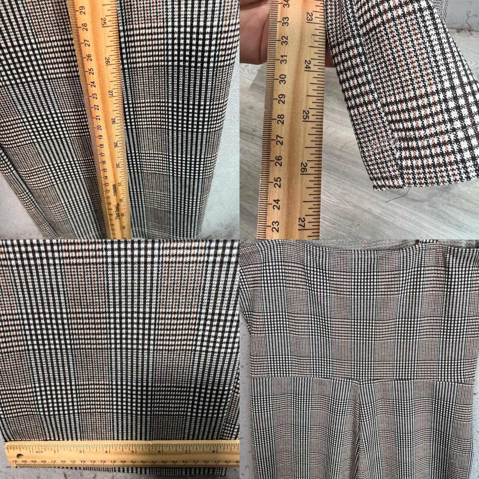 Sanctuary Sanctuary Womens Sleeveless Plaid Jumpsuit Size Medium Gray Polyester/Rayon Size 32" / US 10 / IT 46 - 8 Thumbnail