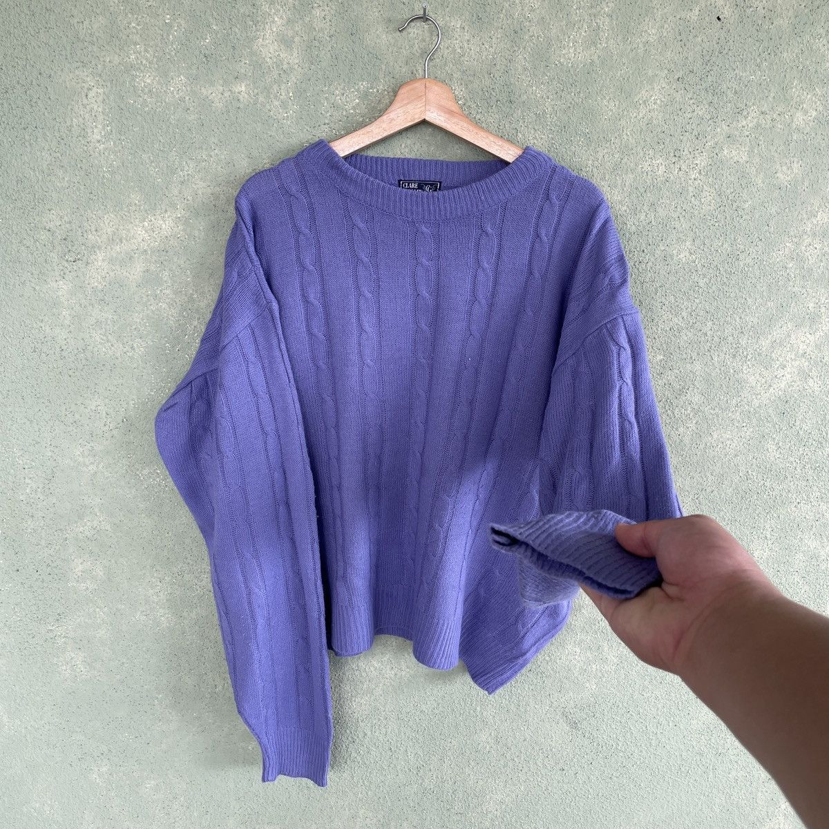 Aran Isles Knitwear × Japanese Brand Vintage Japanese Baggy Knitwear Sweater Jumper Free Size Size US XL / EU 56 / 4 - 5 Thumbnail