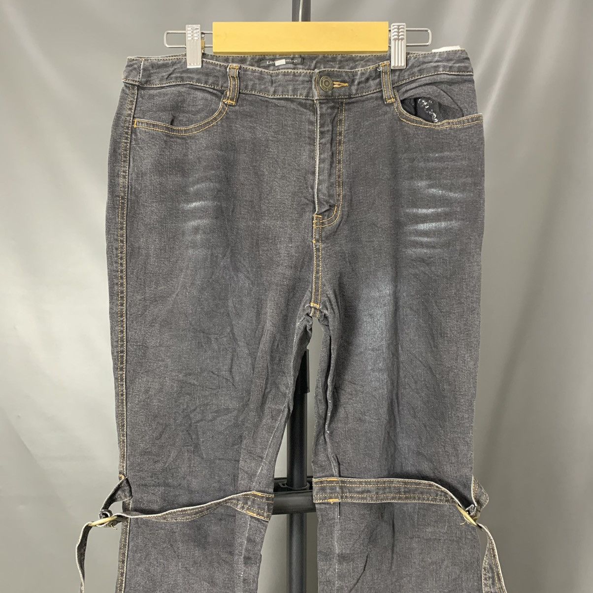 Hysteric Glamour × Japanese Brand Super Flare Jeans Livre Claire Thin Low Rise Boot Cut Size US 31 - 2 Thumbnail