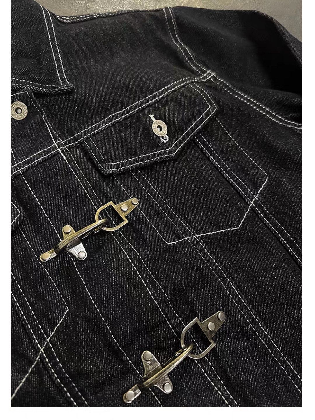 Vintage Utility skate hiphop cargo outdoor sports denim jacket Size US XXL / EU 58 / 5 - 4 Thumbnail