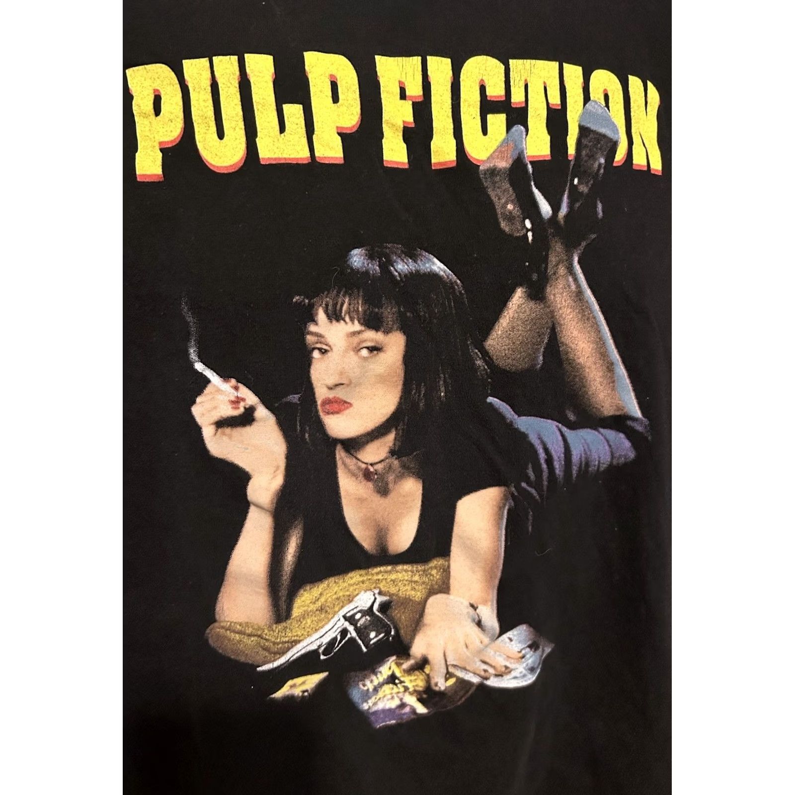 Vintage Pulp Fiction Shirt Men XL Black Short Sleeve - Logo Graphic Men's T-Shirt Size US XL / EU 56 / 4 - 3 Thumbnail