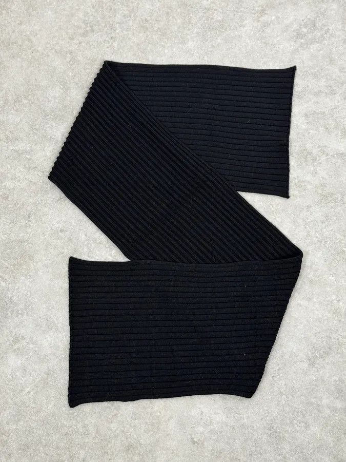 Dolce & Gabbana 1990s Dolce & Gabbana Black Wool Scarf Size ONE SIZE - 3 Thumbnail