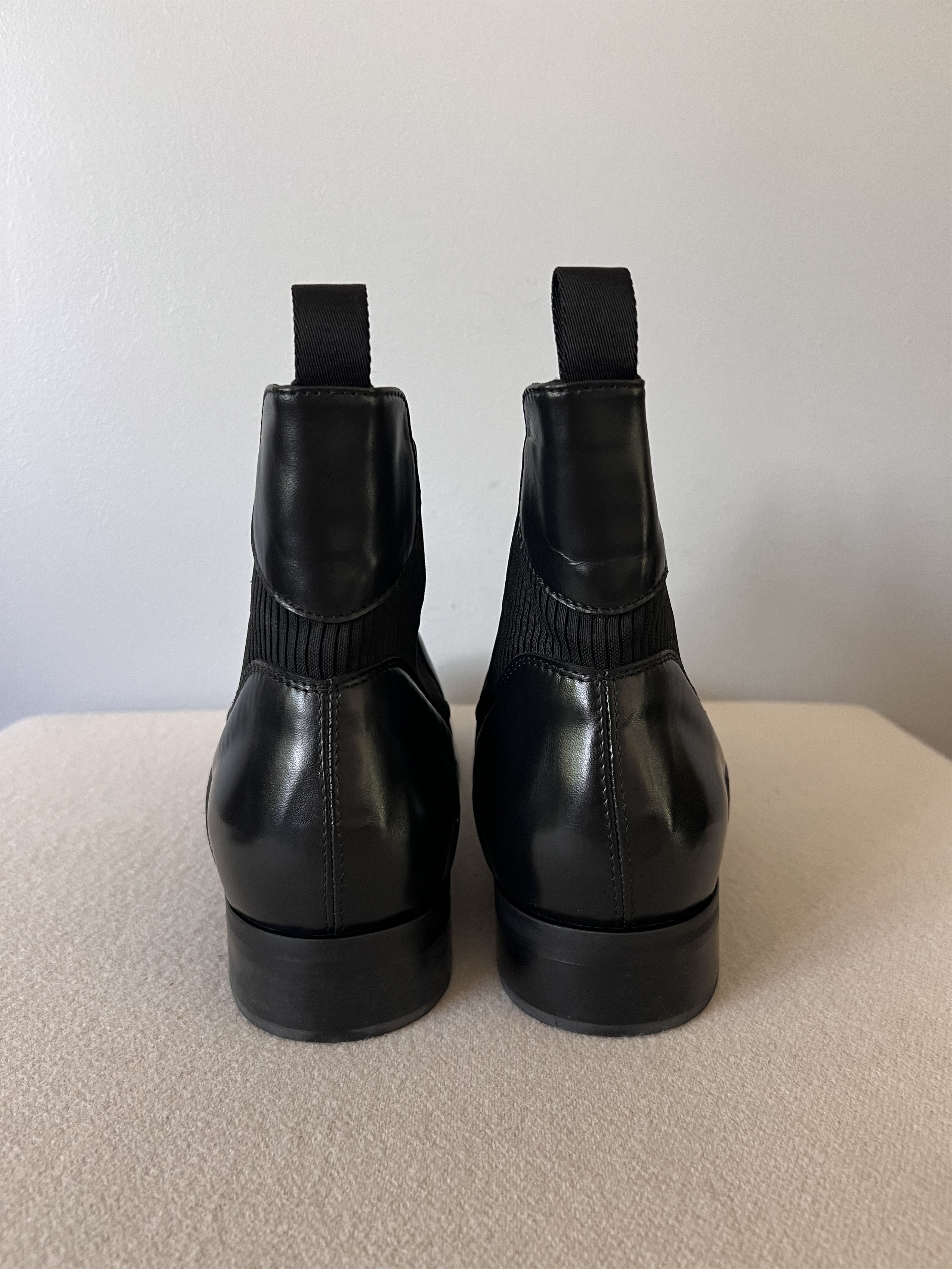 _J.L-A.L_ JLAL Perlin Chelsea Boots in Black Leather Size US 13 / EU 46 - 5 Thumbnail