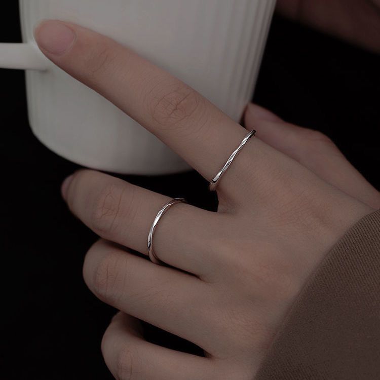 Jewelry Dark Jewelry Rings Open Size Chrome Ring (Size 7-13) Size ONE SIZE - 1 Thumbnail